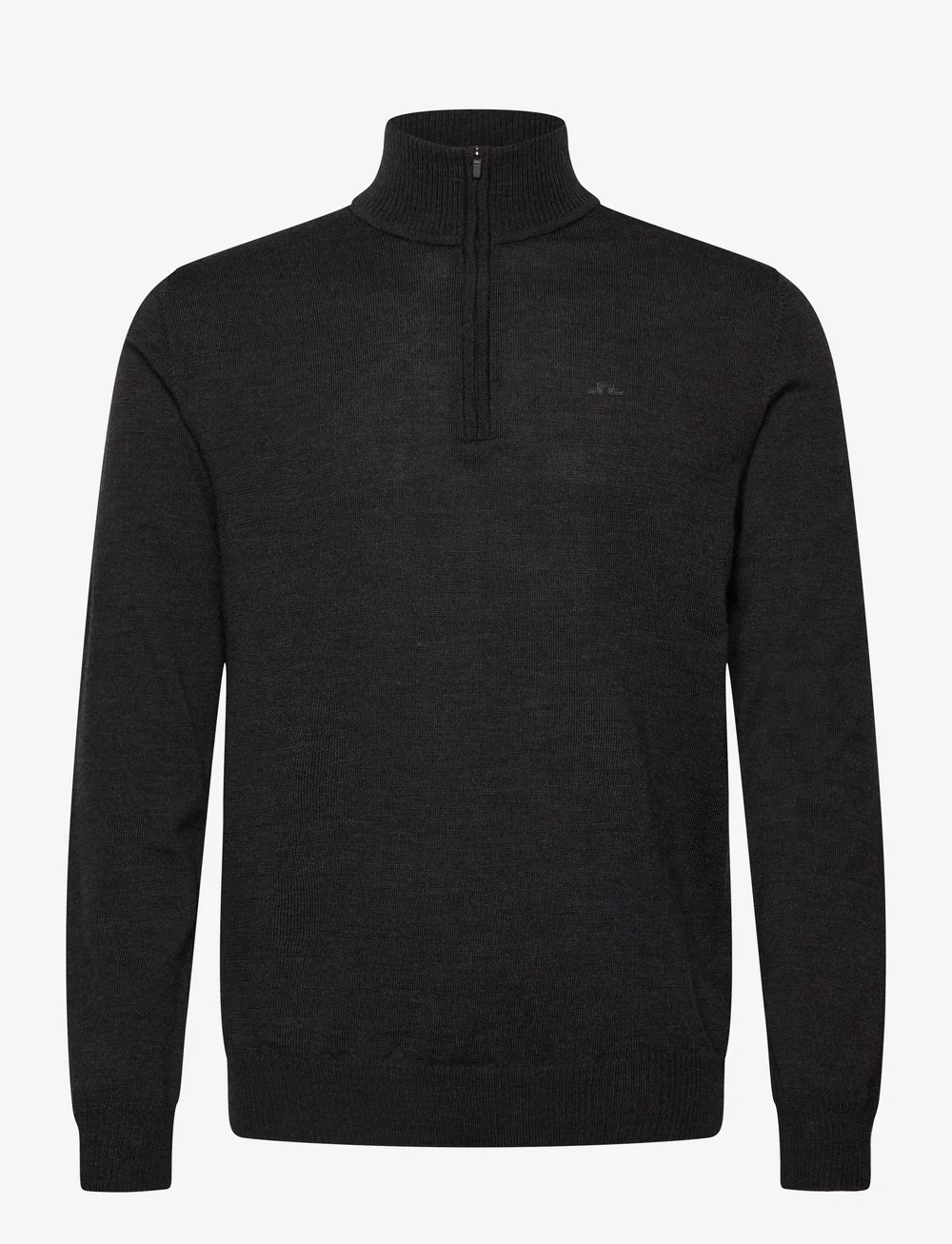J. Lindeberg - Kiyan Merino Quarter Zip - half zip-tröjor - dark grey melange - 1