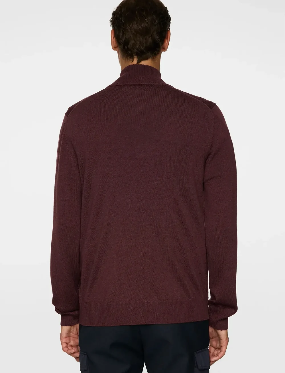 J. Lindeberg - Kiyan Merino Quarter Zip - half zip-tröjor - huckleberry - 3