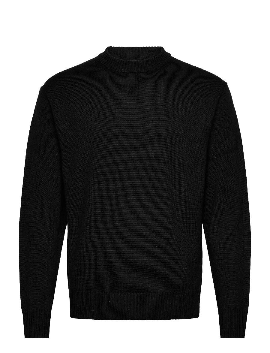 J. Lindeberg - Kino Merino Crew - collegepaidat - black - 1