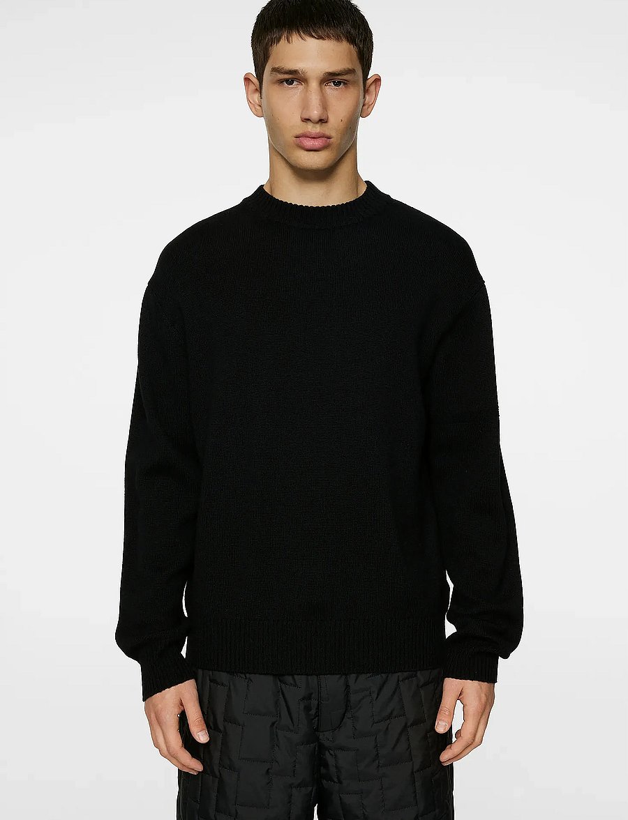 J. Lindeberg - Kino Merino Crew - collegepaidat - black - 0