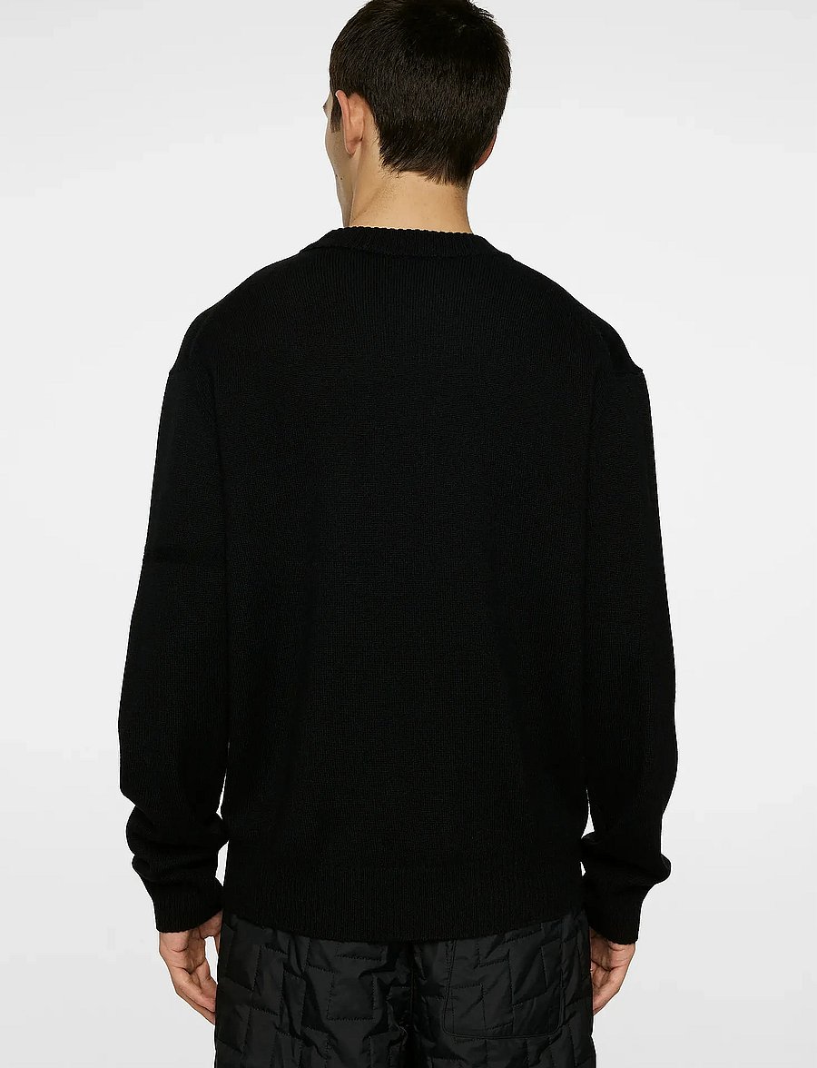 J. Lindeberg - Kino Merino Crew - collegepaidat - black - 3