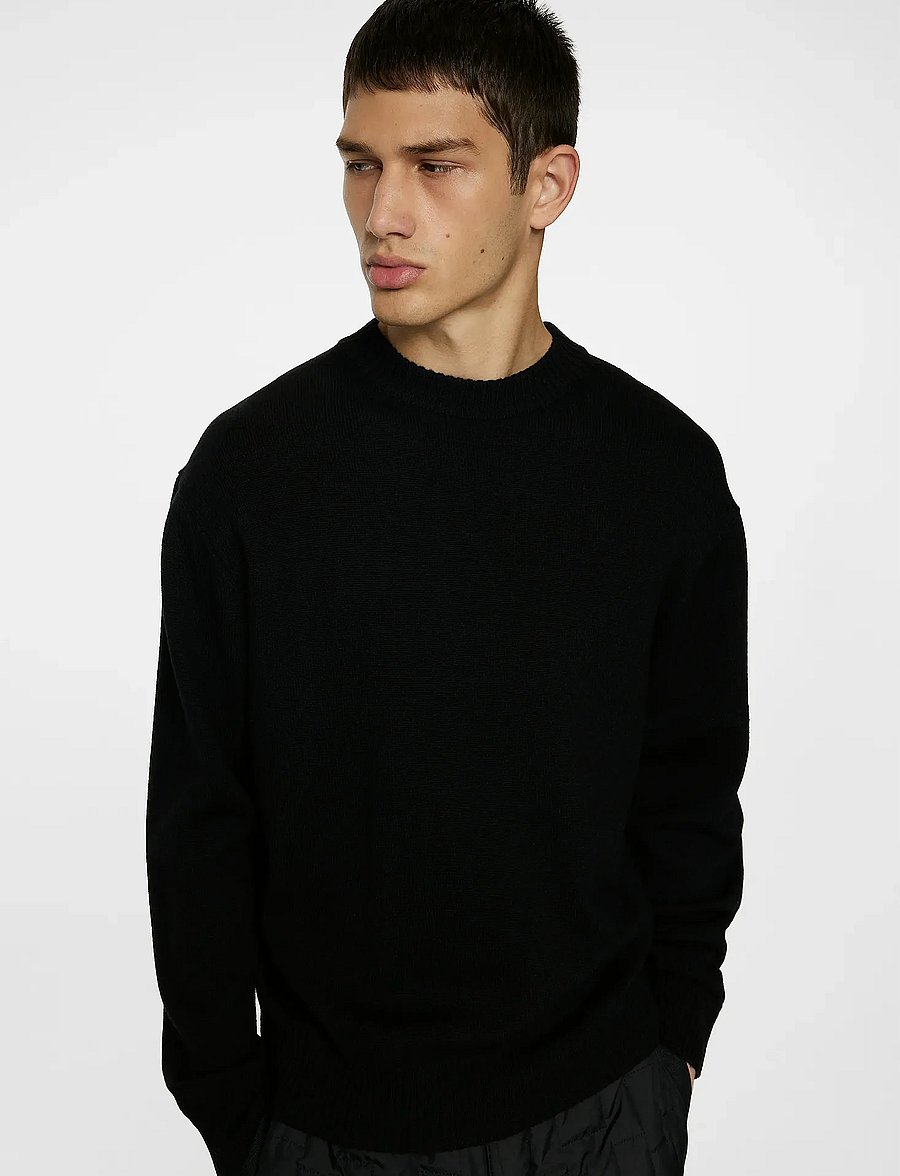 J. Lindeberg - Kino Merino Crew - collegepaidat - black - 5