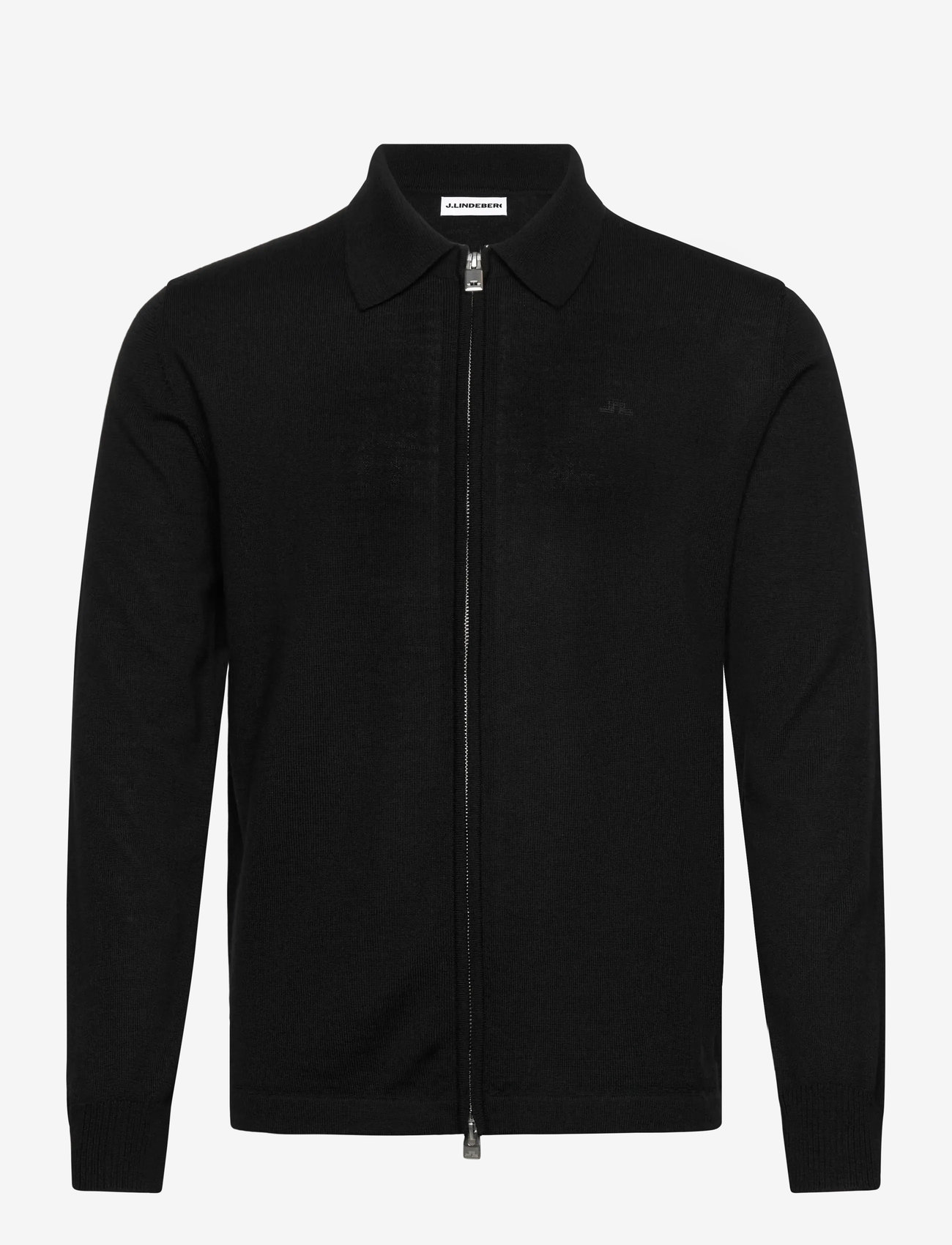 J. Lindeberg - Kaleb Merino Zip Cardigan - full zip tröjor - black - 1
