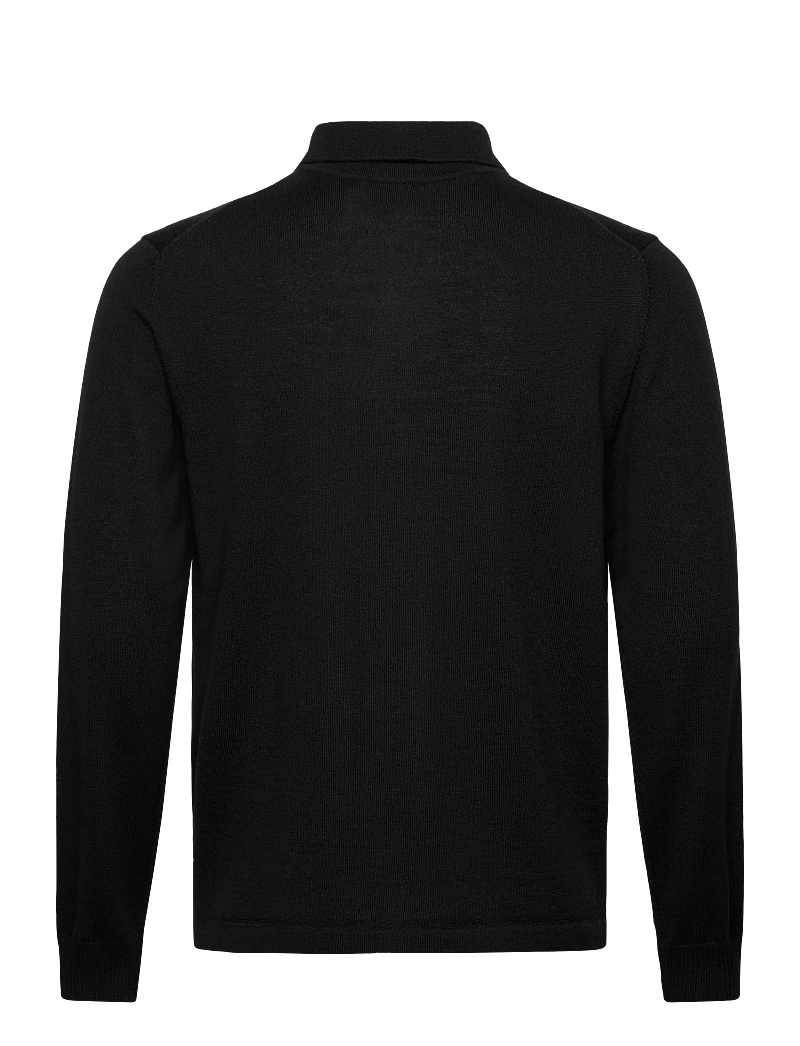 J. Lindeberg - Kaleb Merino Zip Cardigan - full zip jumpers - black - 2