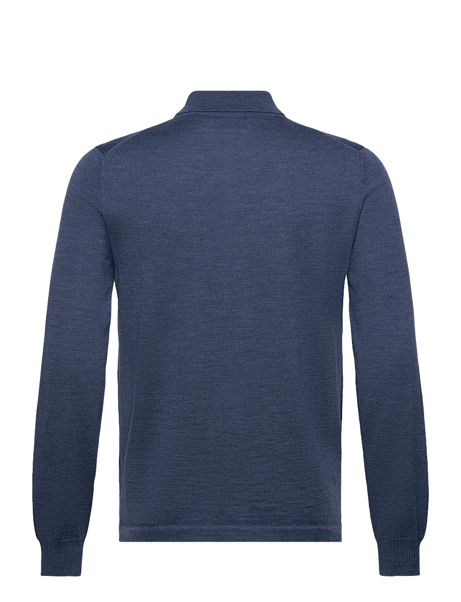 J. Lindeberg - Kaleb Merino Zip Cardigan - vintage indigo melange - 2