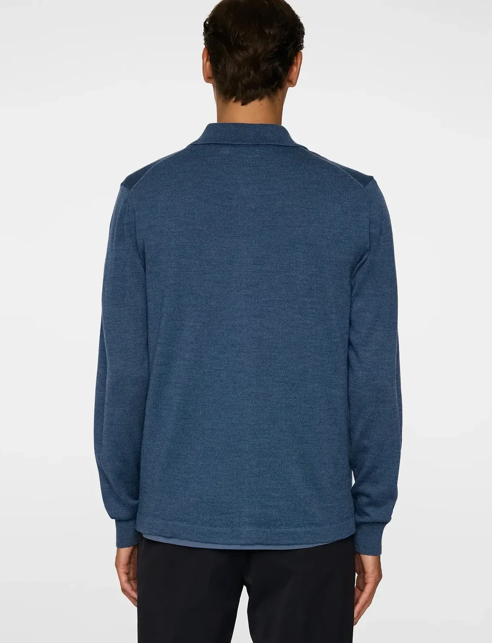 J. Lindeberg - Kaleb Merino Zip Cardigan - full zip tröjor - vintage indigo melange - 3