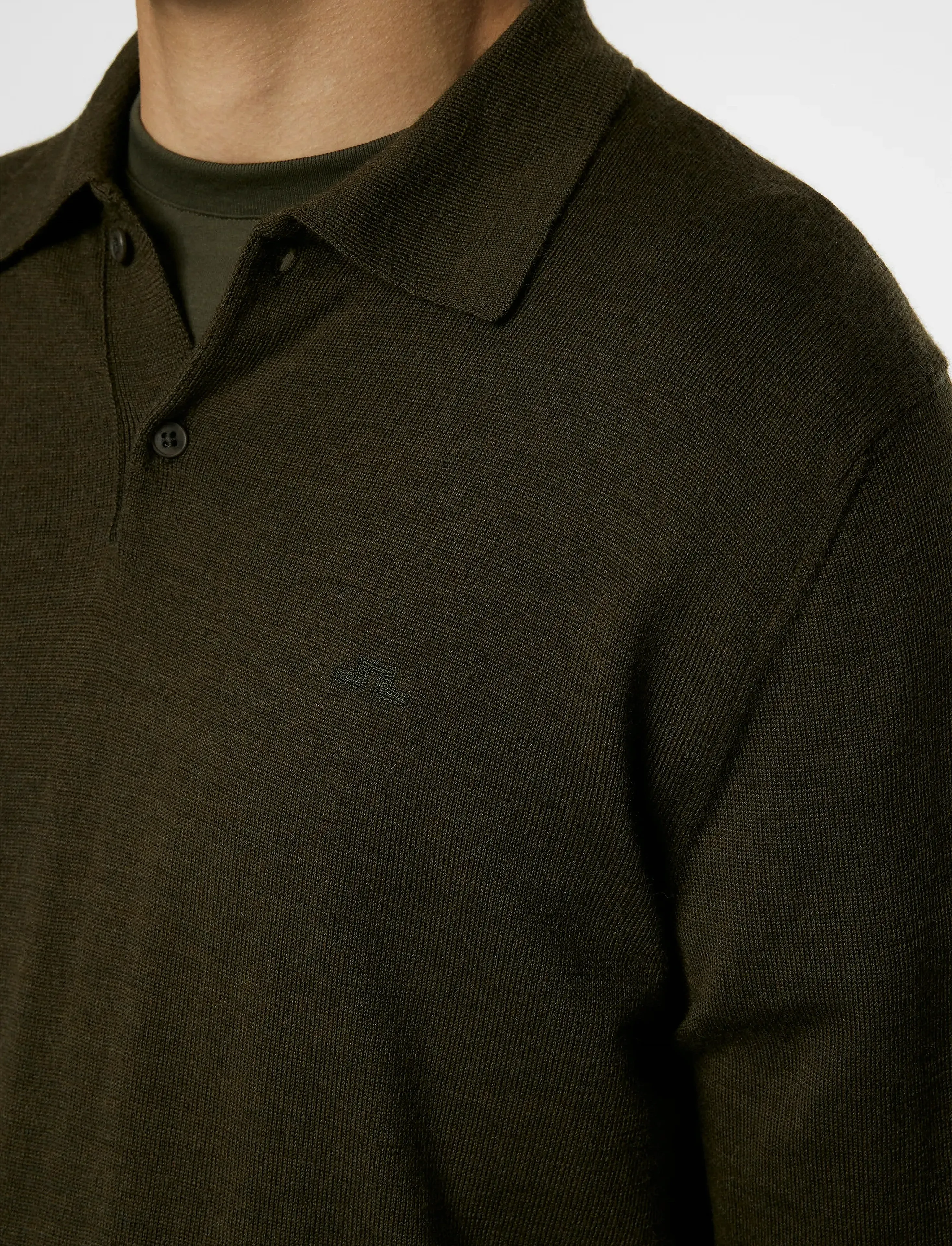 J. Lindeberg Kai Knitted Merino Polo pikéer herr – bild 5