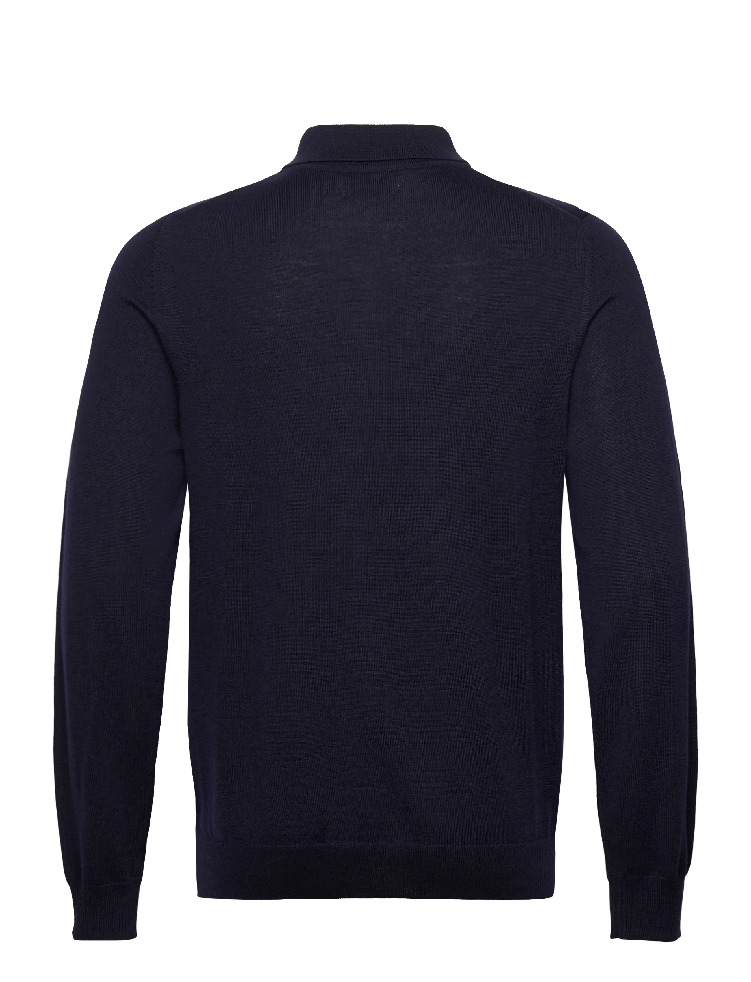 J. Lindeberg - Kai Knitted Merino Polo - langärmelige gestrickte polohemden - jl navy - 2