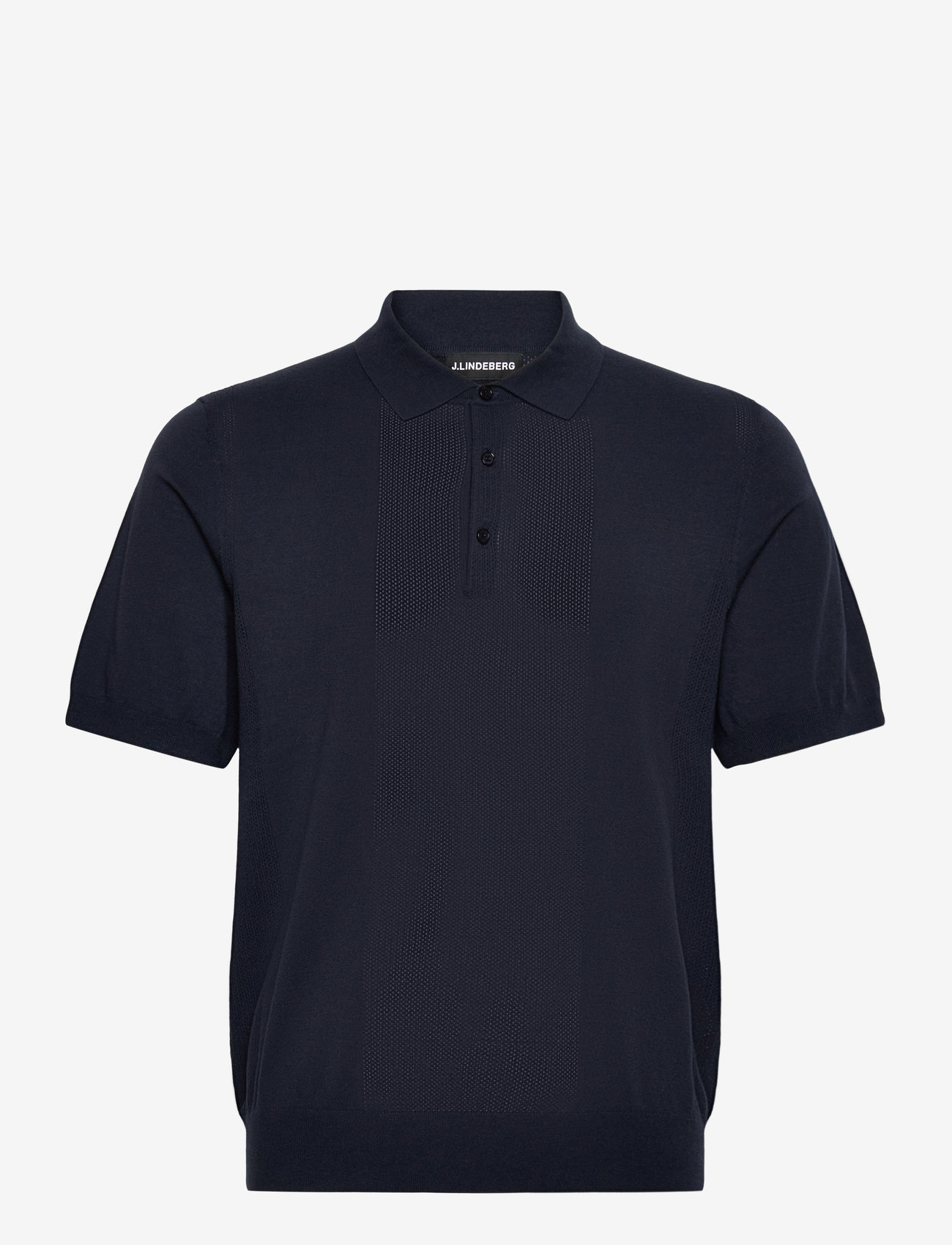 J. Lindeberg - Reymond Solid Stripe Polo - kootud polosärgid - jl navy - 1