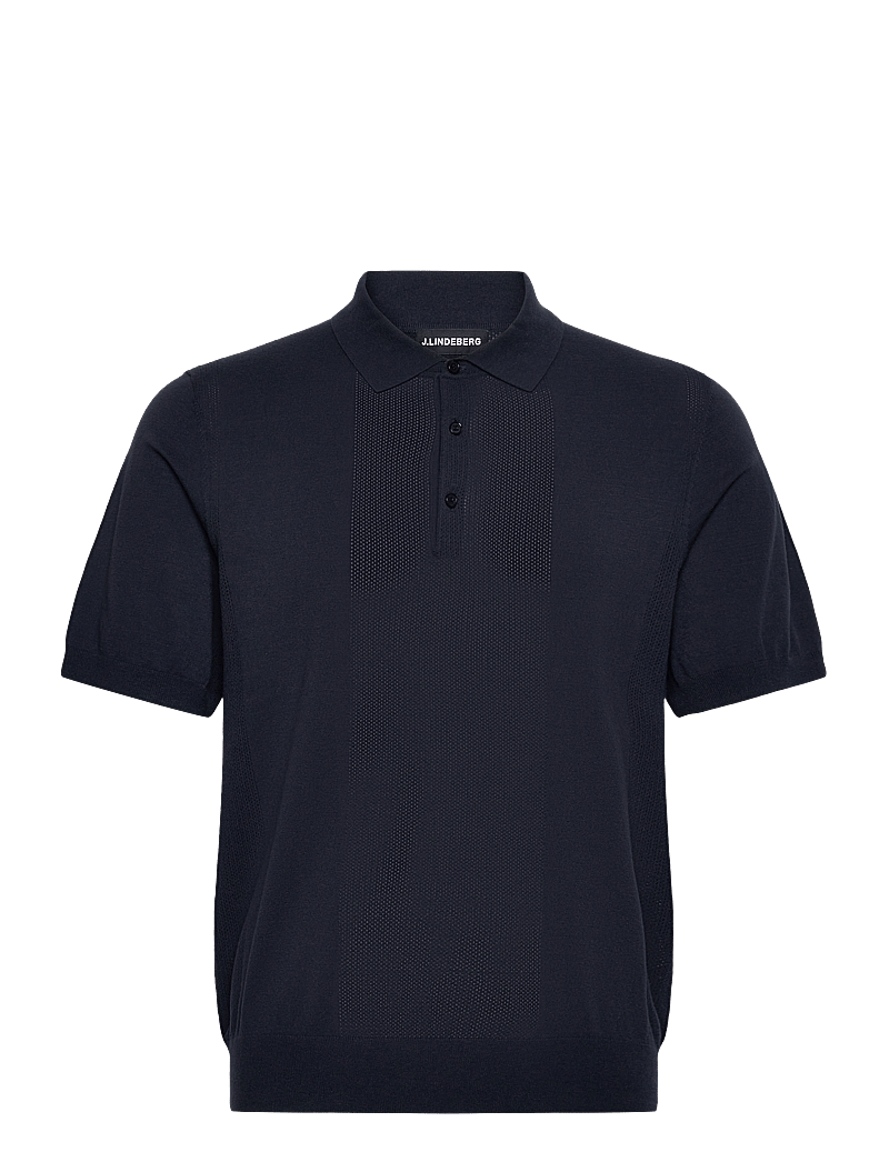 J. Lindeberg - Reymond Solid Stripe Polo - kootud polosärgid - jl navy - 1