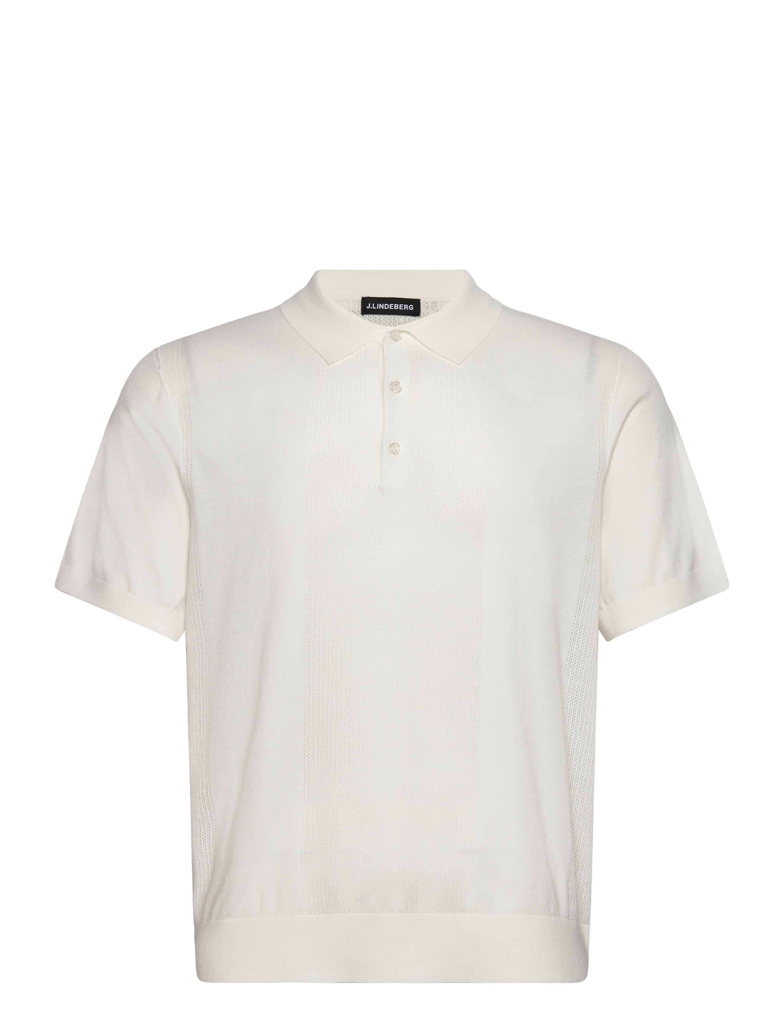 J. Lindeberg Reymond Solid Stripe Polo - Strickmode - WHITE / white