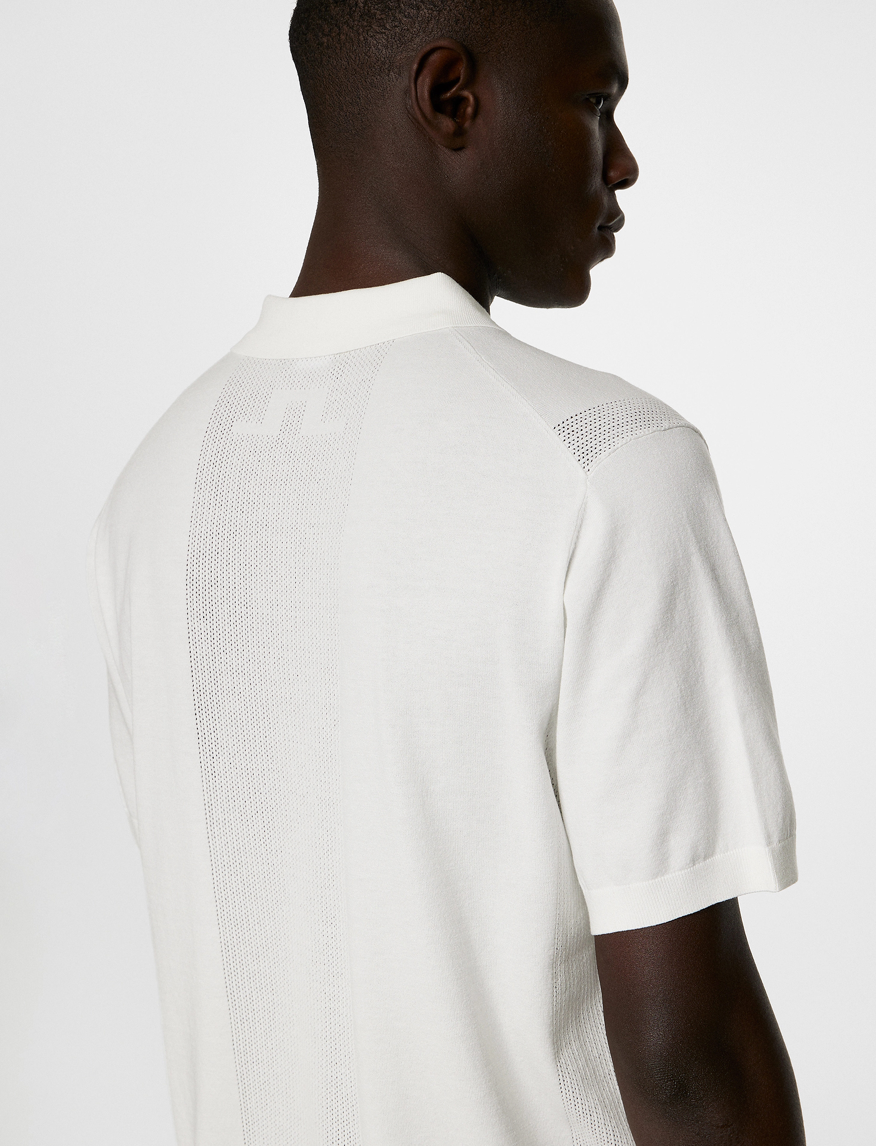 J. Lindeberg - Reymond Solid Stripe Polo - white - 5
