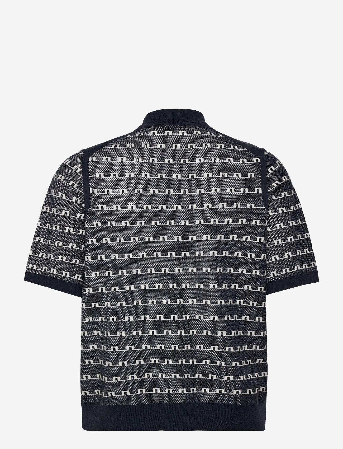 J. Lindeberg - Rolando Logo Jacquard Polo - kortärmade skjortor - jl navy - 2