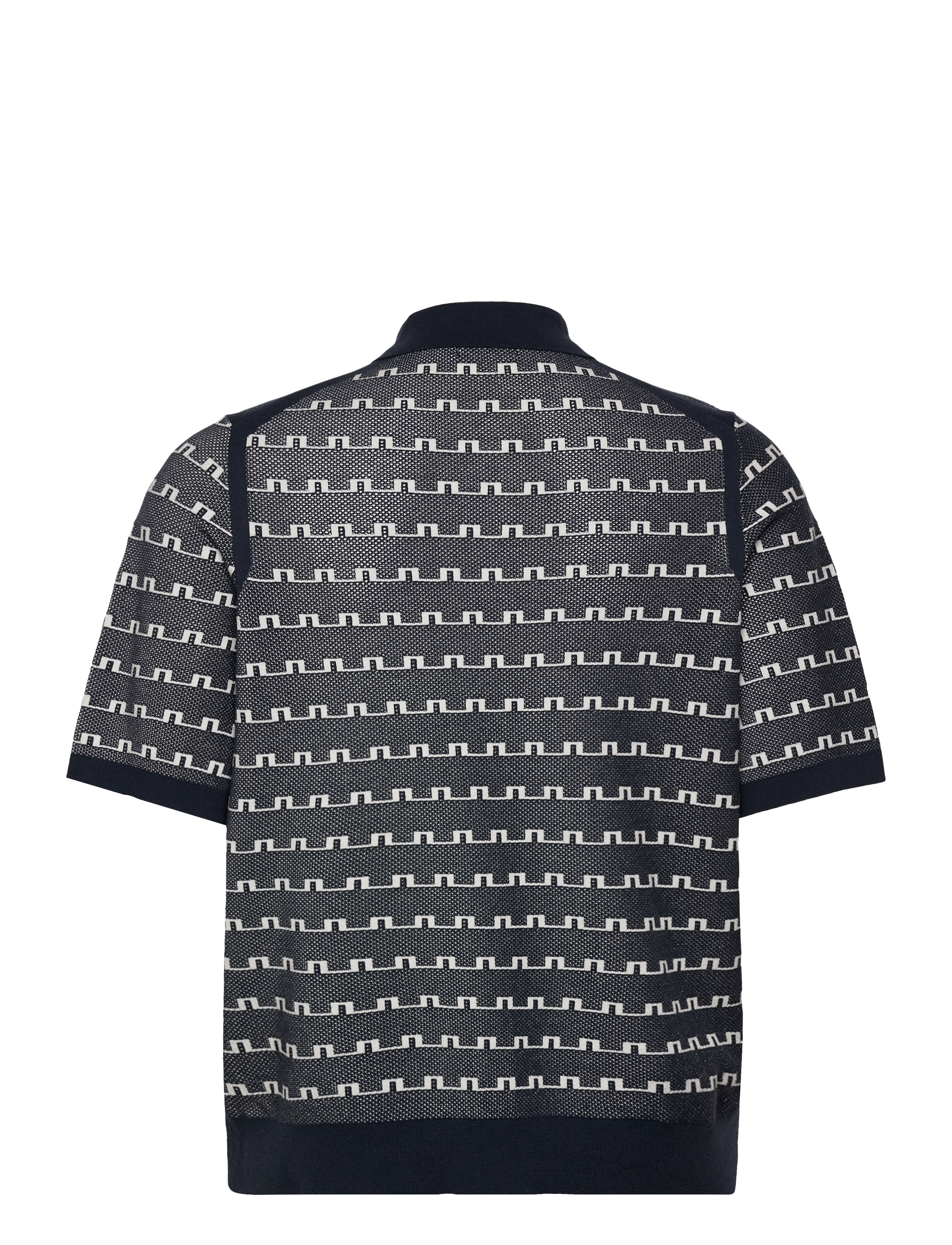 J. Lindeberg - Rolando Logo Jacquard Polo - kortermede skjorter - jl navy - 2