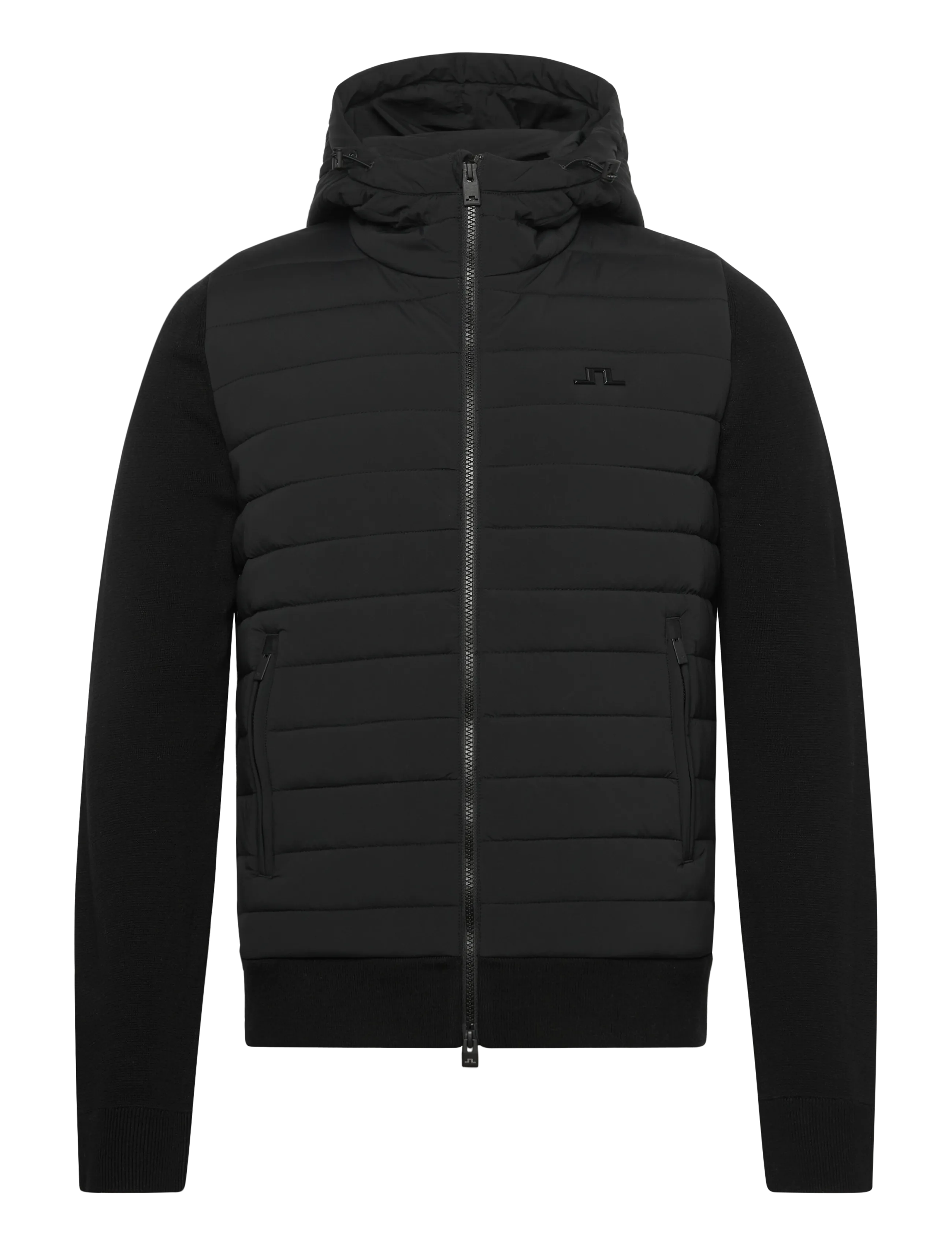 Ebbe Hybrid Knit Hoodie - BLACK