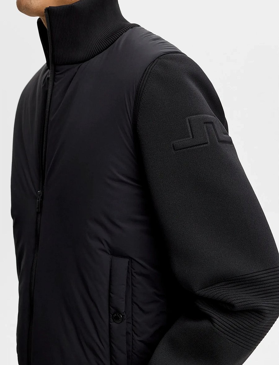 J. Lindeberg - Ebbe Tech Knit Hybrid - golftakit - black - 4