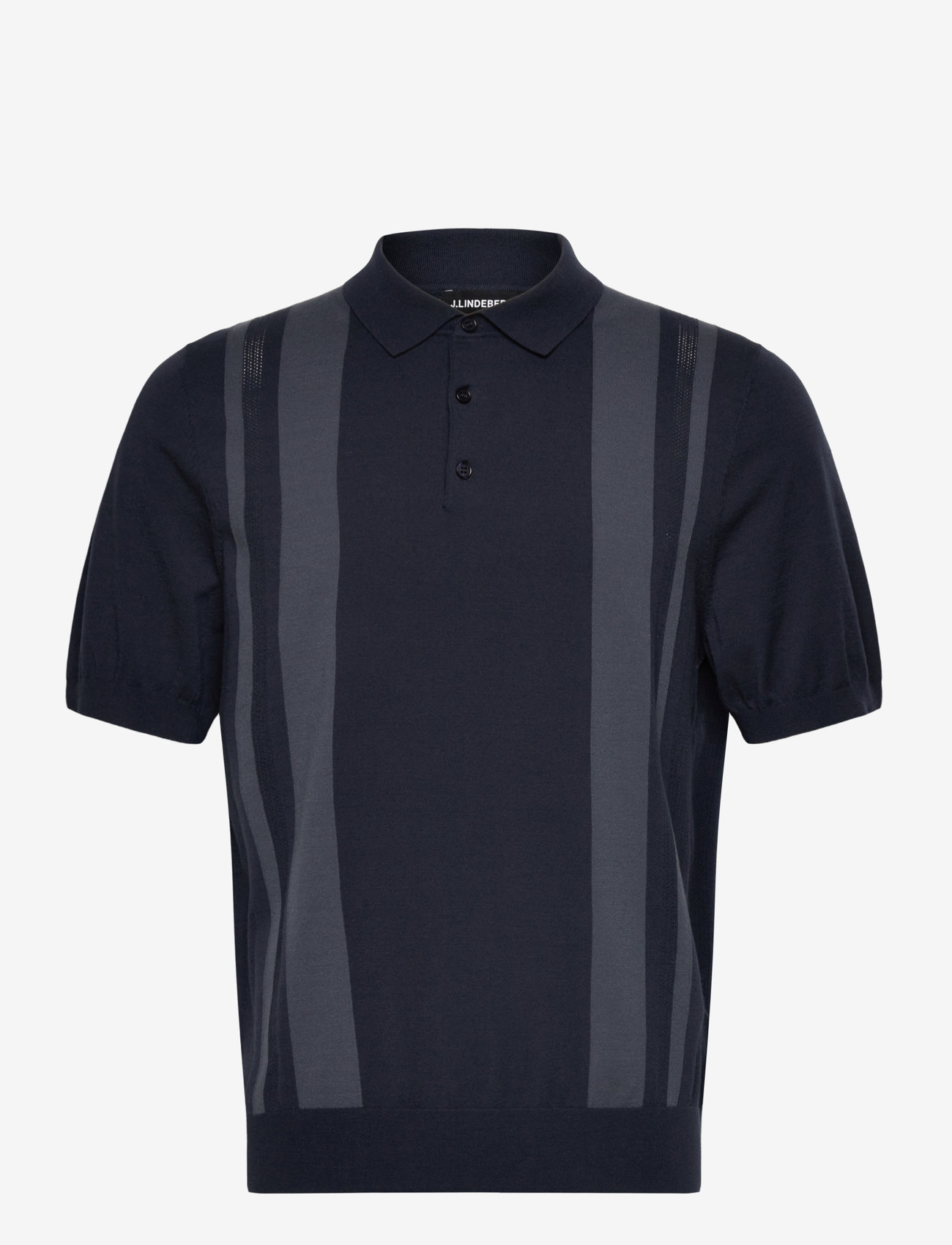 J. Lindeberg - Reymond Stripe Knit Polo - polostrik - jl navy - 1