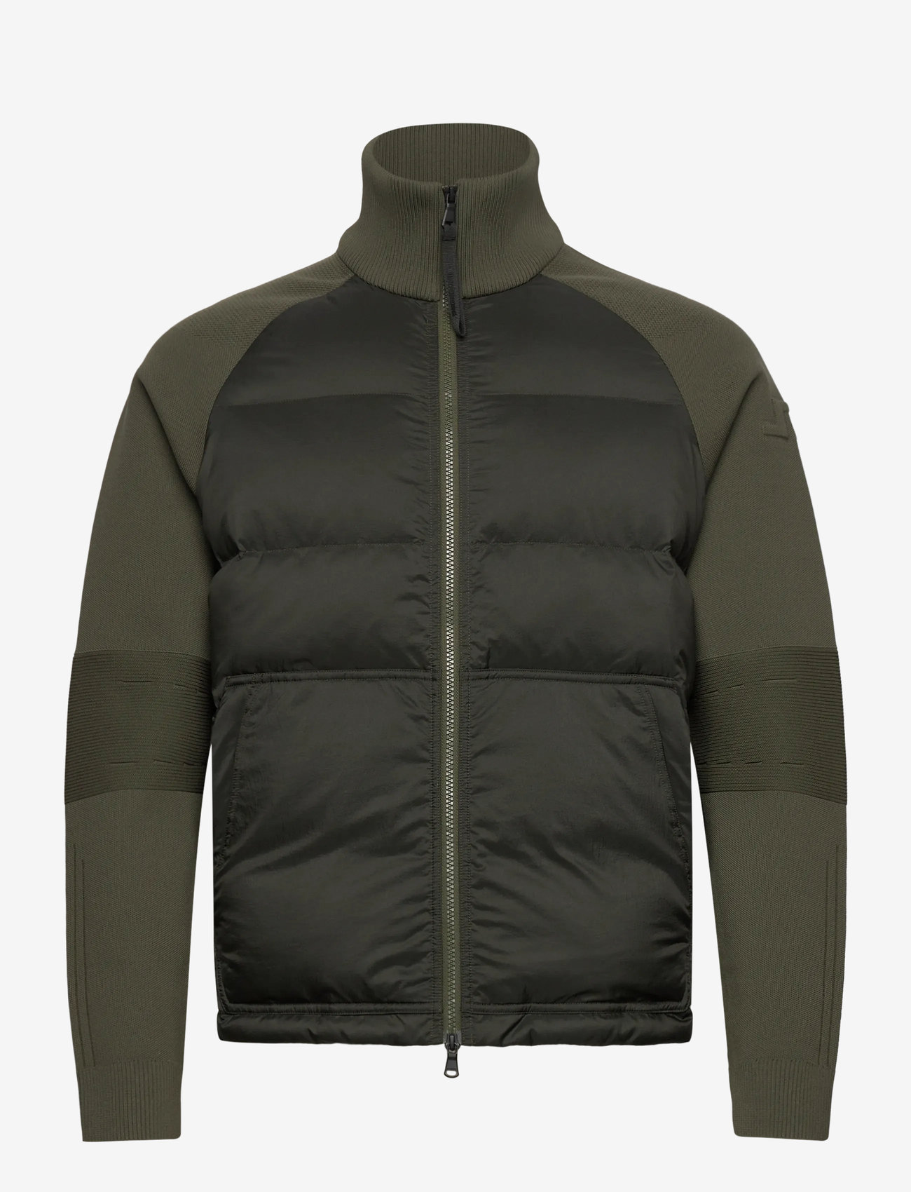 J. Lindeberg - Dome Knit Hybrid Jacket - hybridjackor - forest green - 1