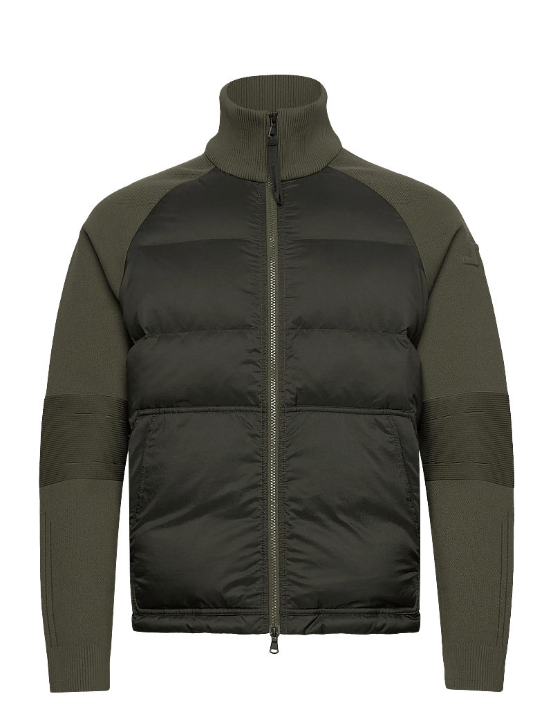 J. Lindeberg - Dome Knit Hybrid Jacket - hybrid-jacken - forest green - 1