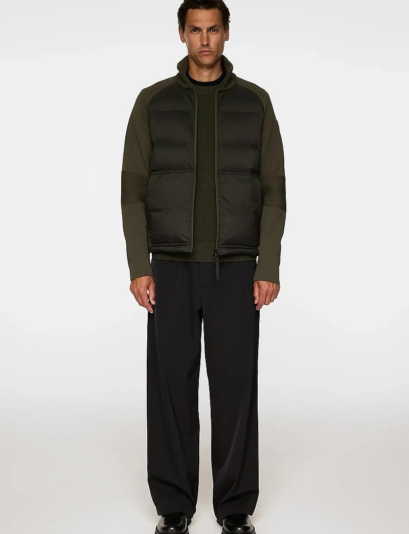 J. Lindeberg - Dome Knit Hybrid Jacket - hybrid-jacken - forest green - 4