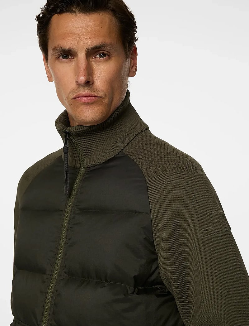 J. Lindeberg - Dome Knit Hybrid Jacket - hybrid-jacken - forest green - 5
