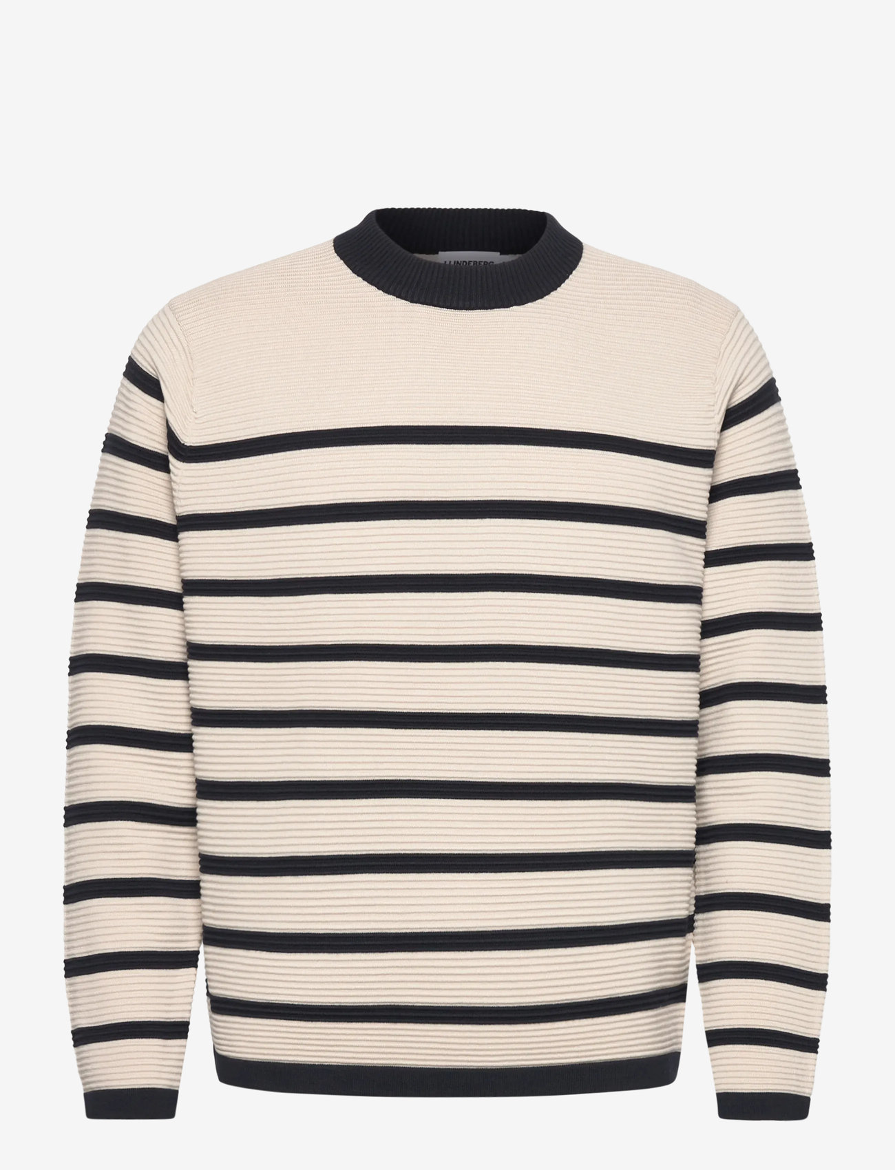 J. Lindeberg - Sawyer Stripe Crew Neck - rundhals - moonbeam - 1