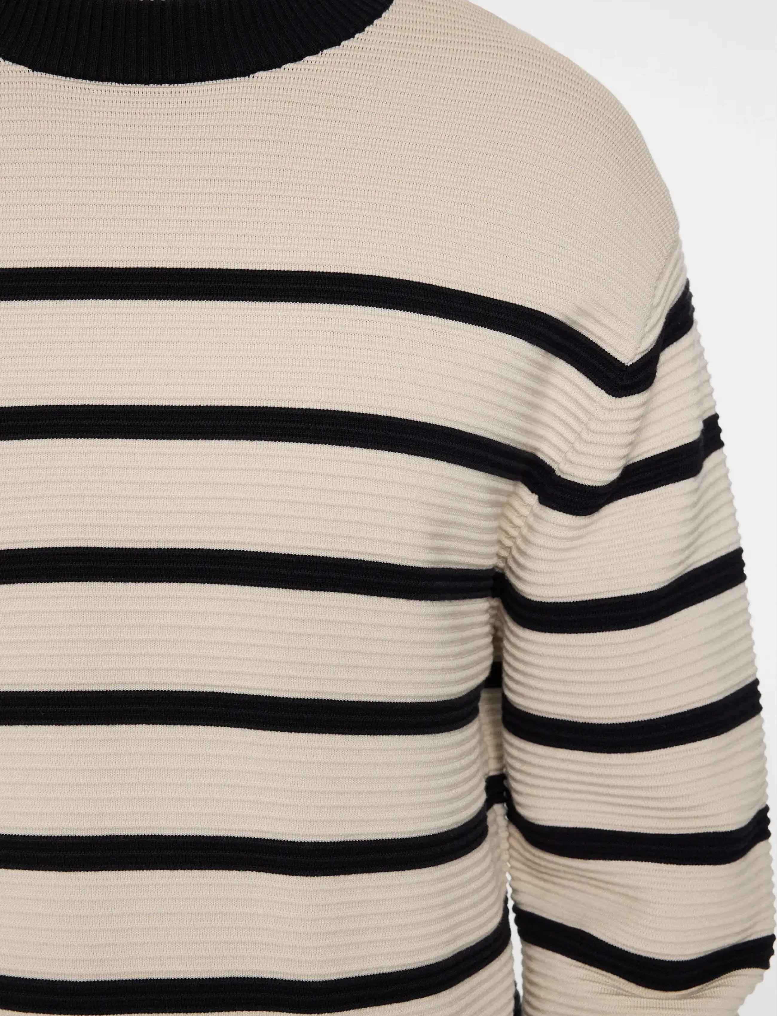 J. Lindeberg Sawyer Stripe Crew Neck stickade tröjor herr – bild 5