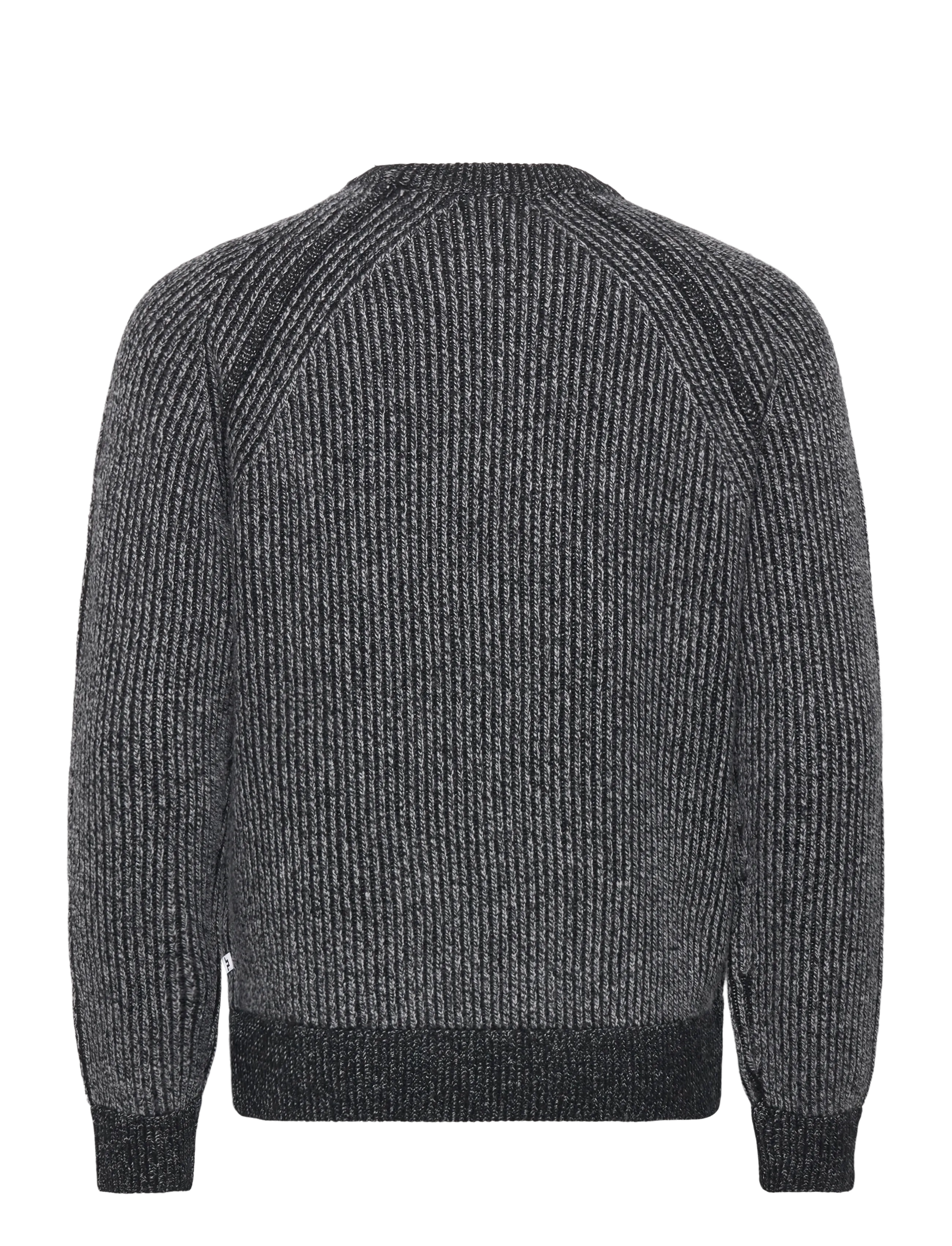 J. Lindeberg - Fred Knitted Crew Neck - megztinis su apvalios formos apykakle - dark grey melange - 2