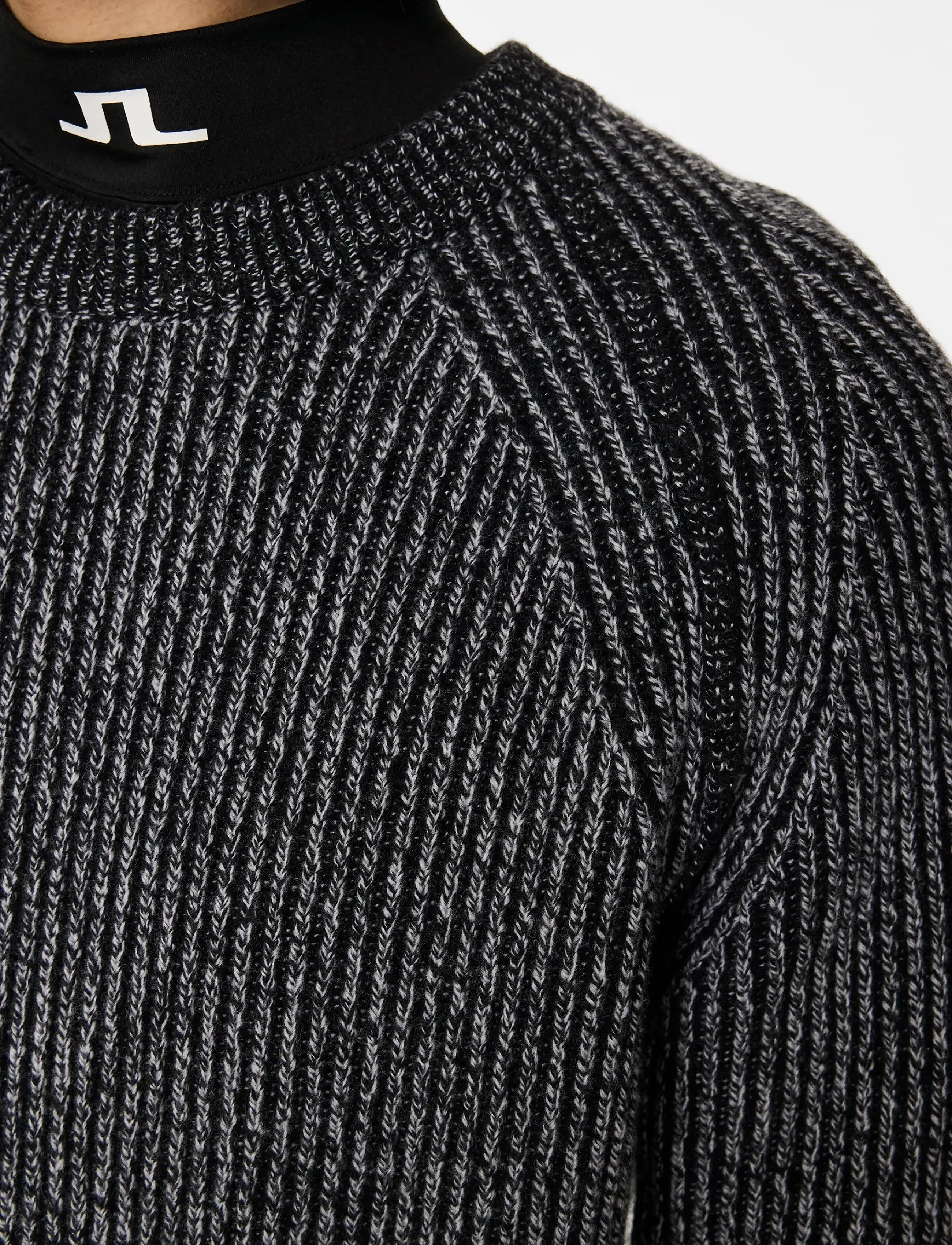 J. Lindeberg Fred Knitted Crew Neck stickade tröjor herr – bild 5