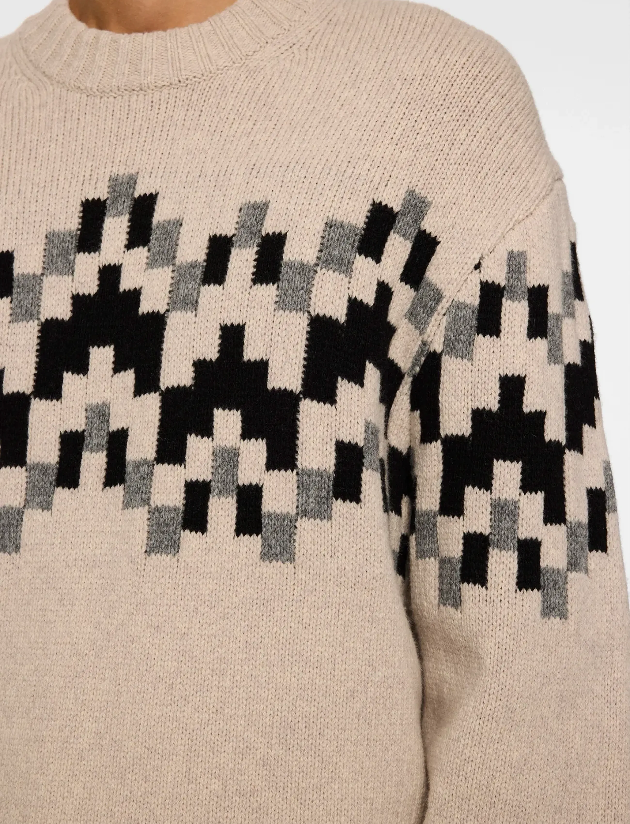 J. Lindeberg Faris Fair Isle Knit Sweater stickade tröjor herr – bild 5