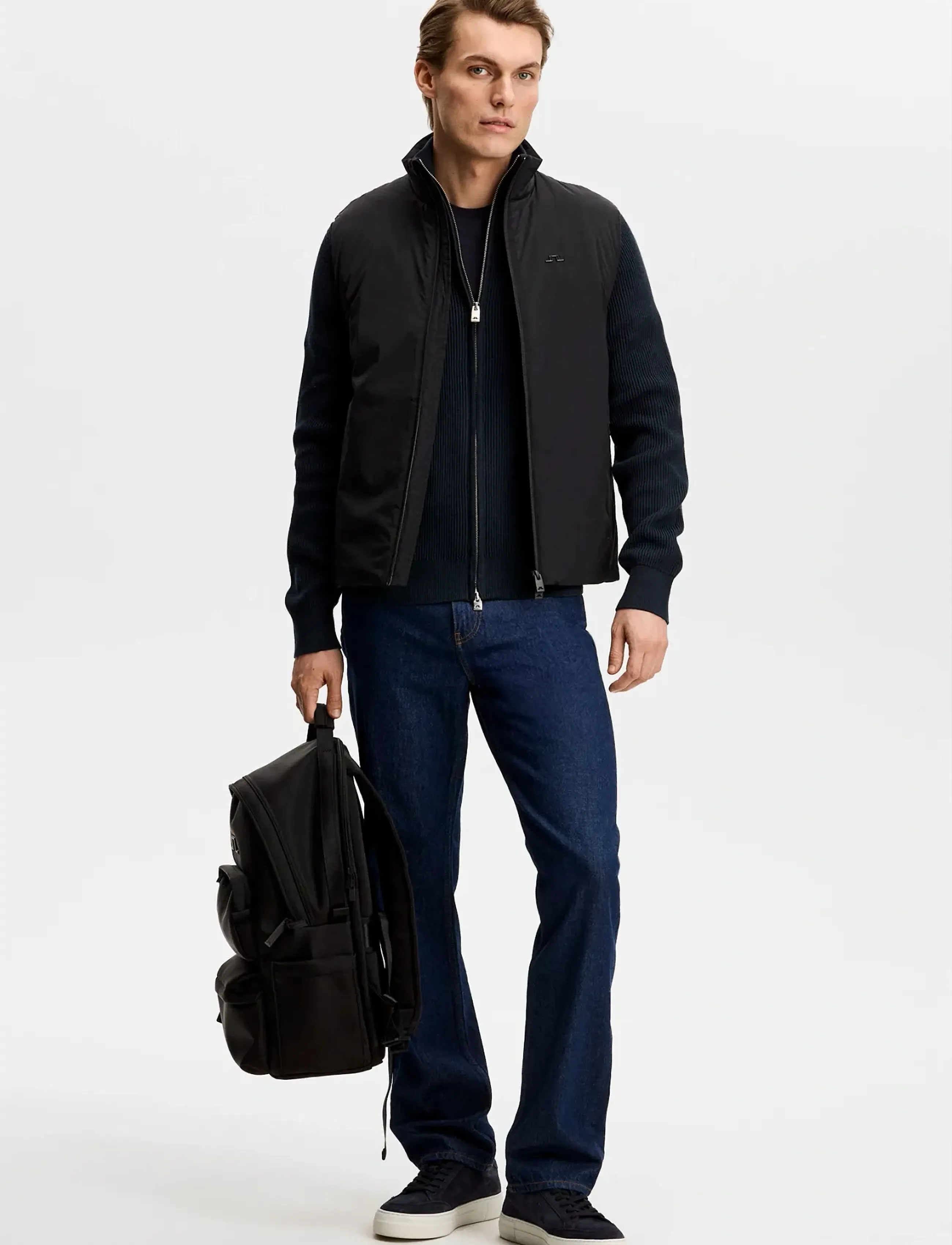 J. Lindeberg - Alexis Full Zip Cardigan - kläder - jl navy - 3