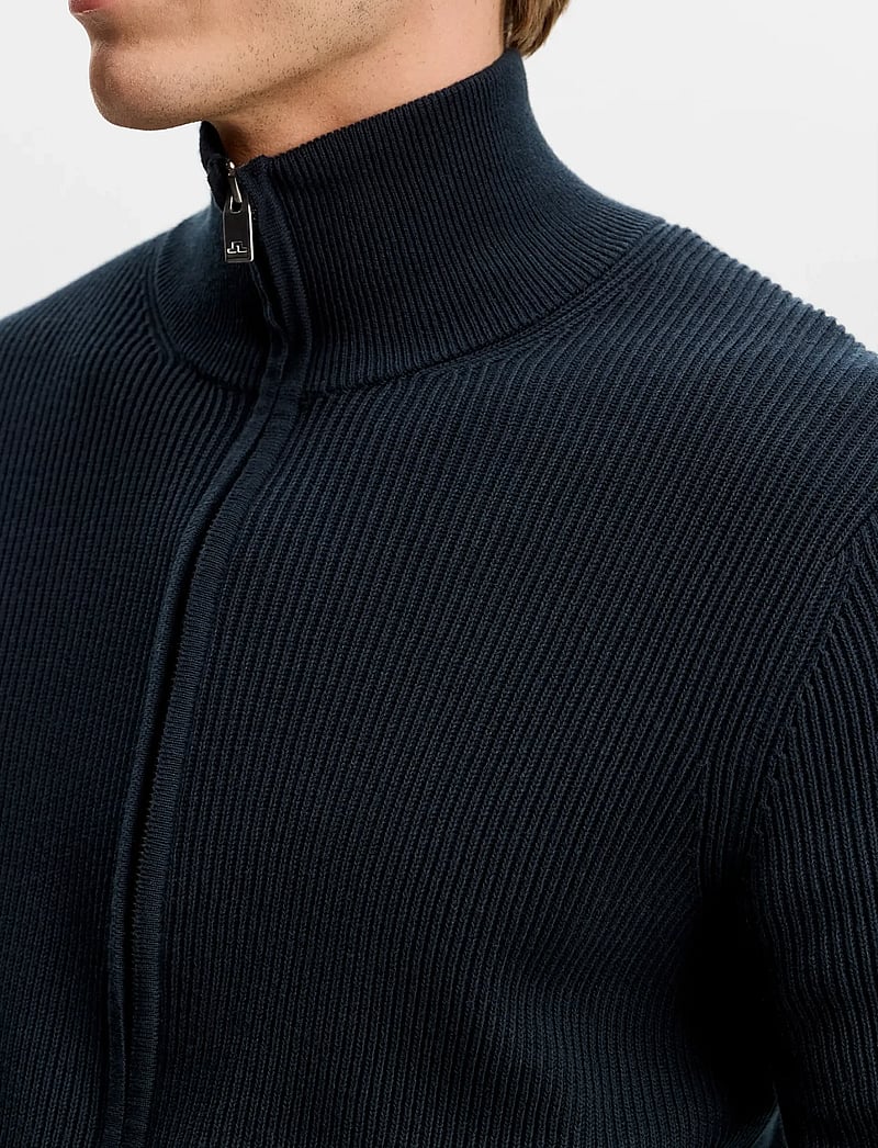 J. Lindeberg - Alexis Full Zip Cardigan - lukuga džemprid - jl navy - 4