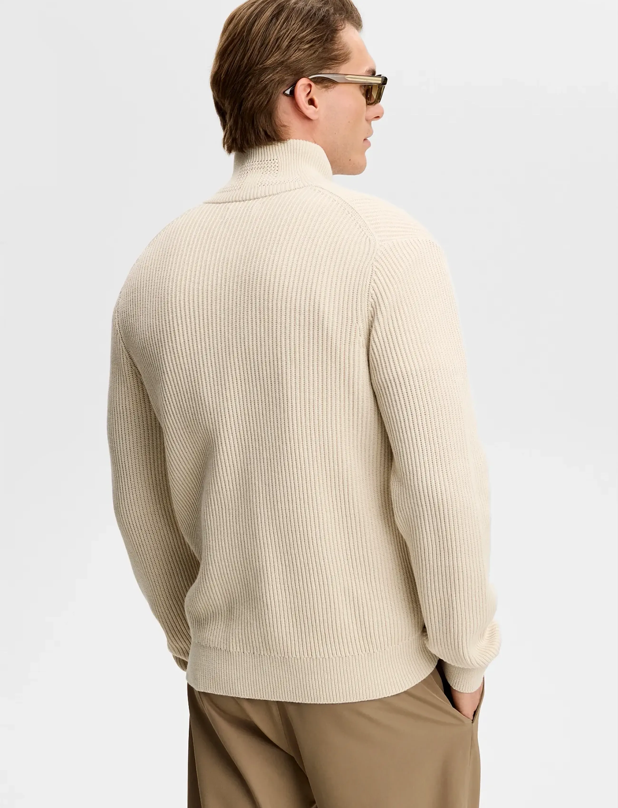 J. Lindeberg - Alexis Full Zip Cardigan - fullzip strik - moonbeam - 3