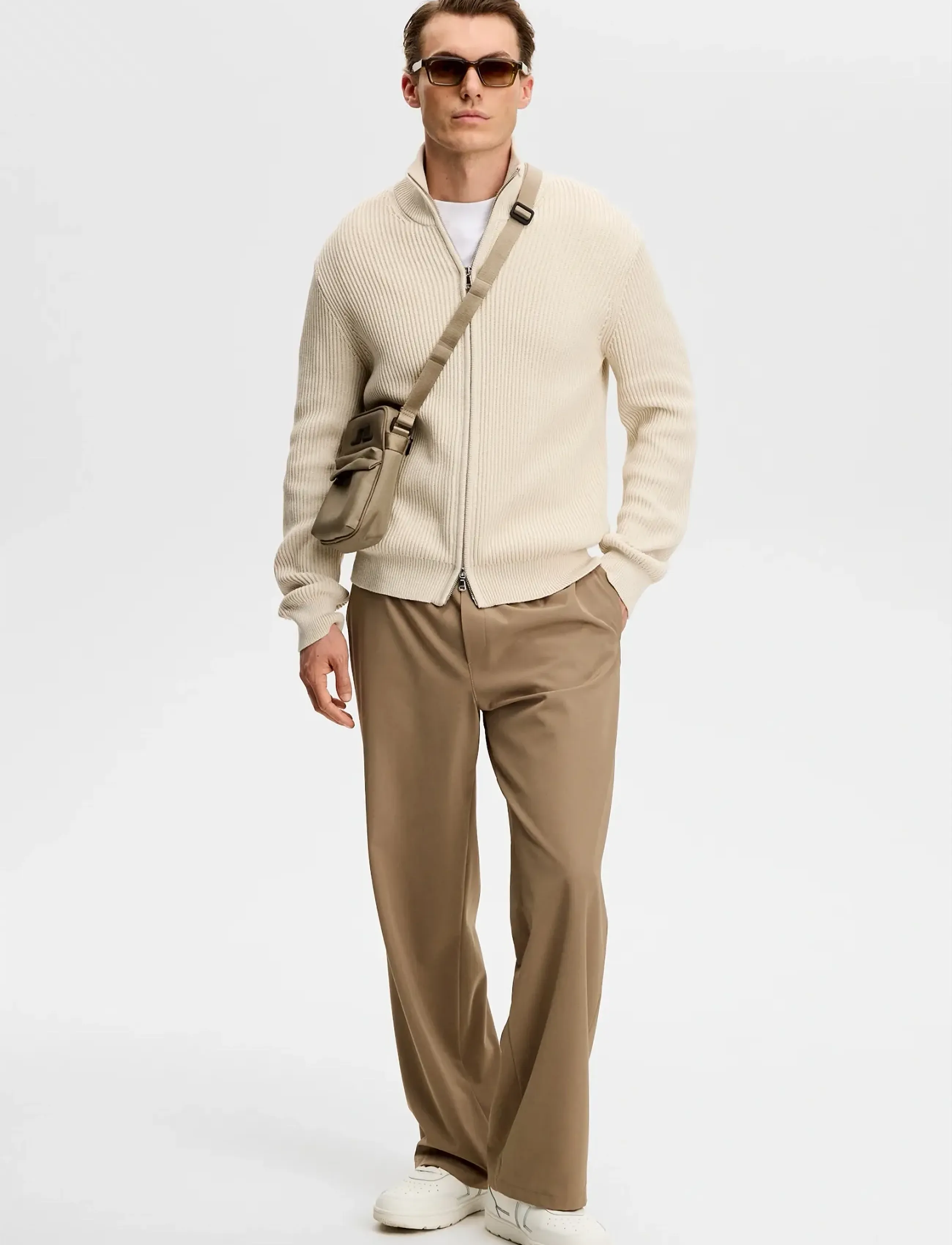 J. Lindeberg - Alexis Full Zip Cardigan - fullzip strik - moonbeam - 4