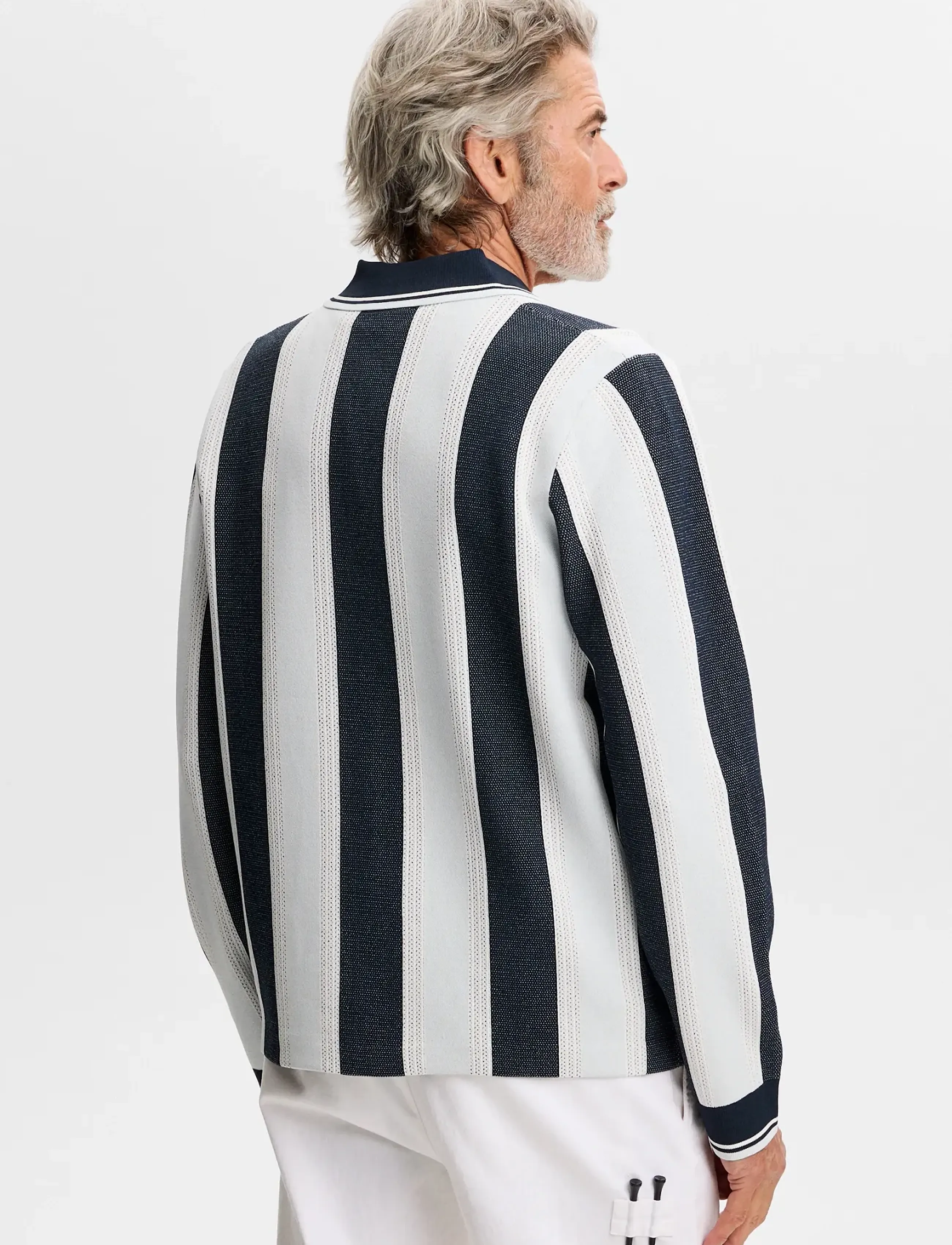 Silas Stripe Polo Knit 2