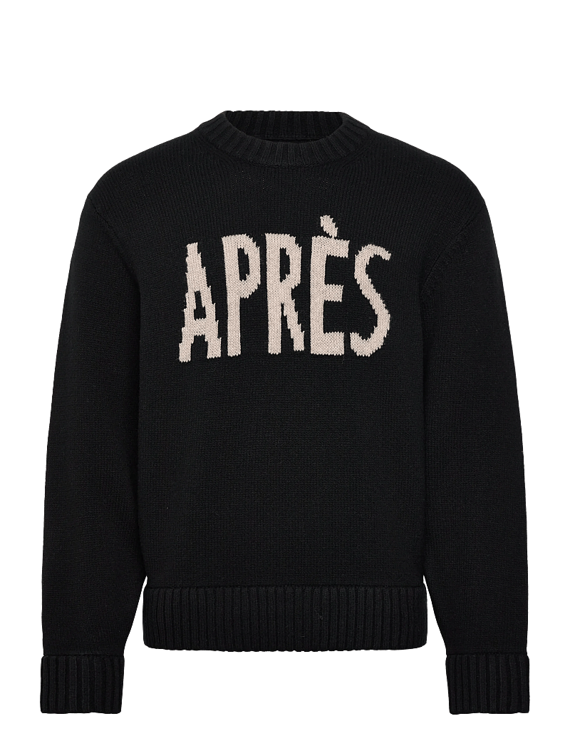 J. Lindeberg - Fabian Graphic Knit Sweater - rundhalsad - black - 1