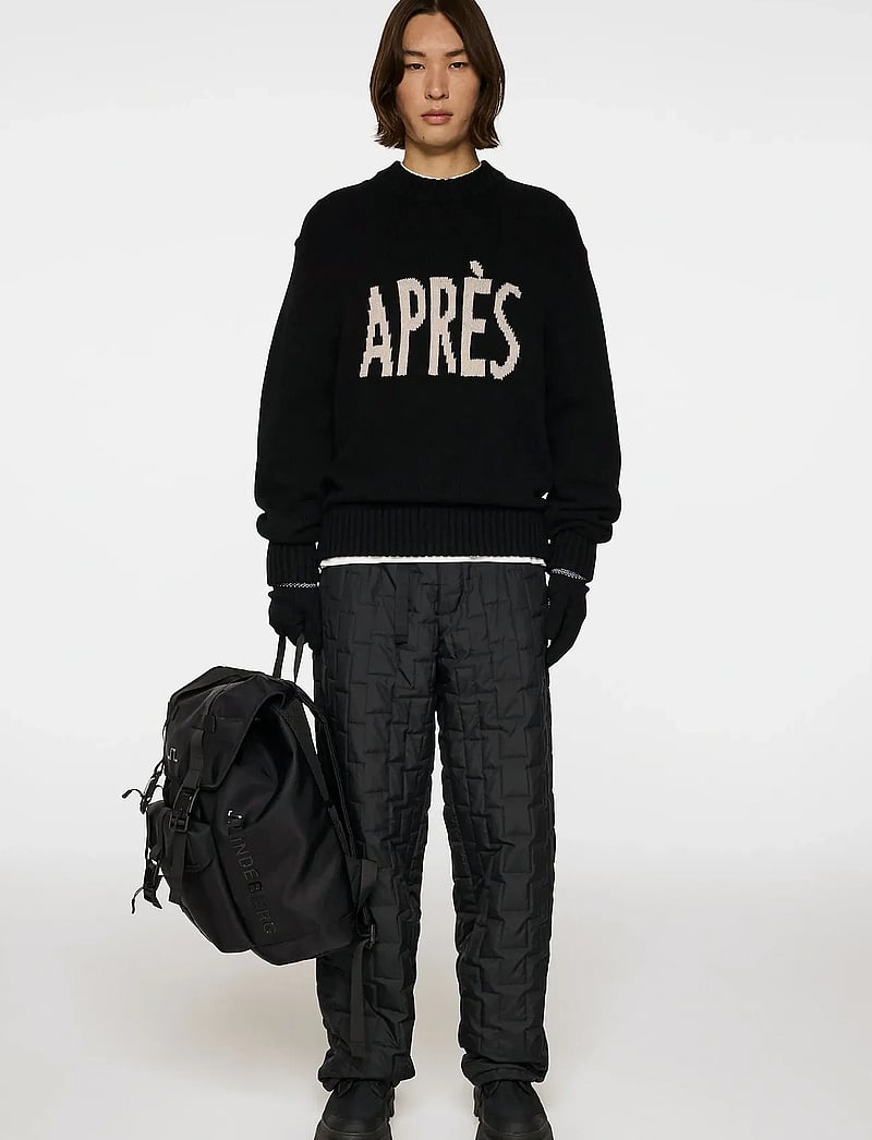 J. Lindeberg - Fabian Graphic Knit Sweater - rundhalsad - black - 4