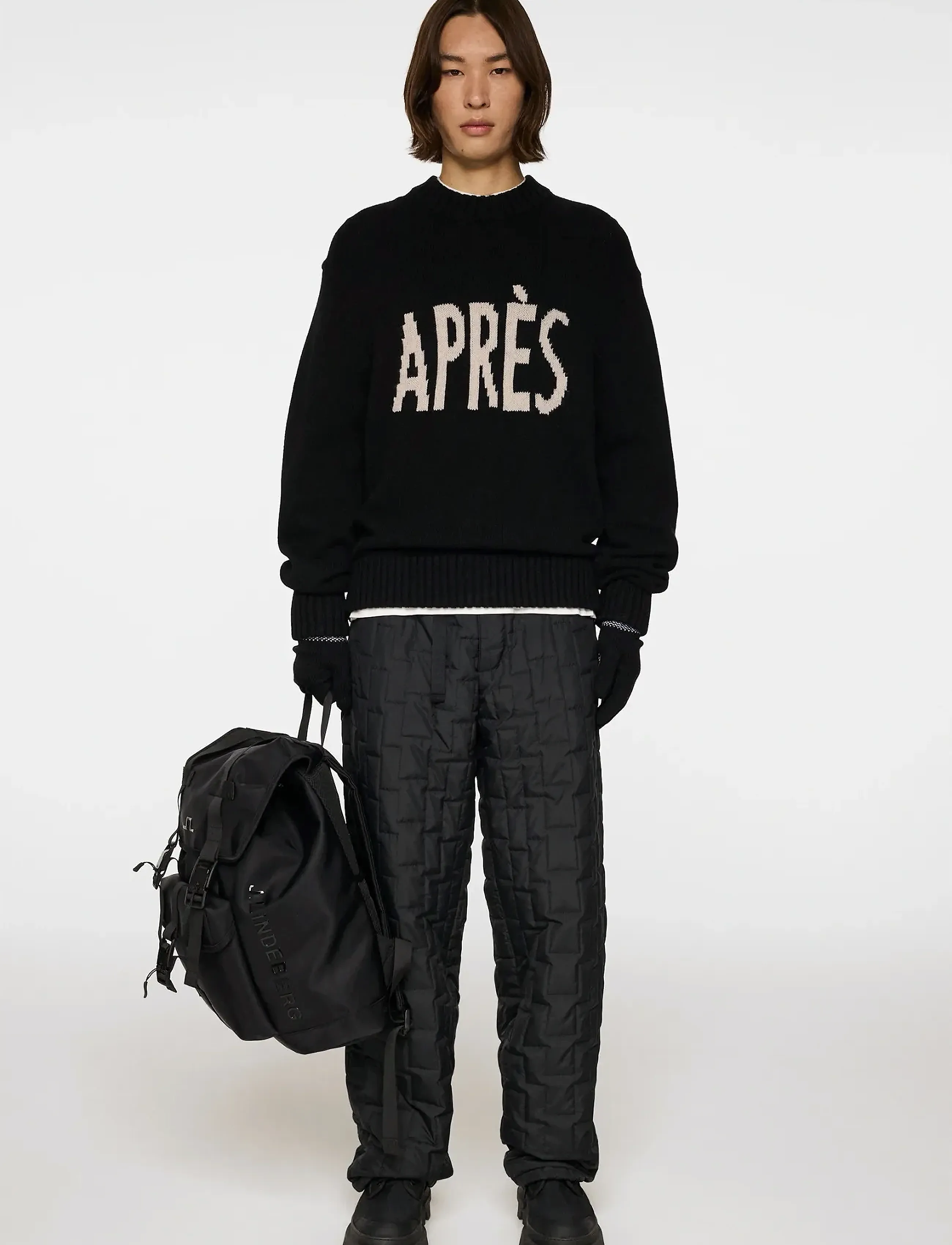 J. Lindeberg - Fabian Graphic Knit Sweater - black - 4