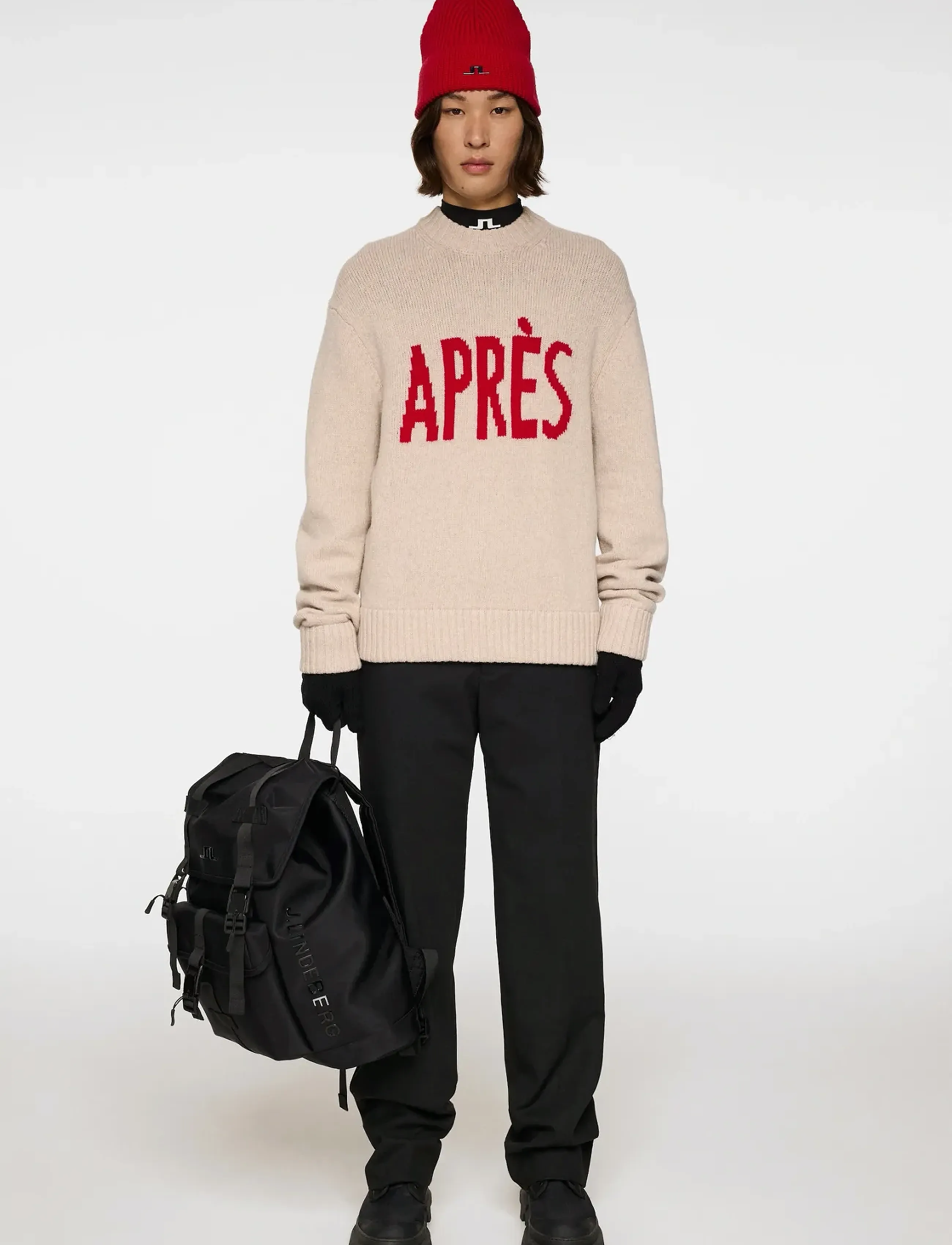 J. Lindeberg - Fabian Graphic Knit Sweater - moonbeam - 4