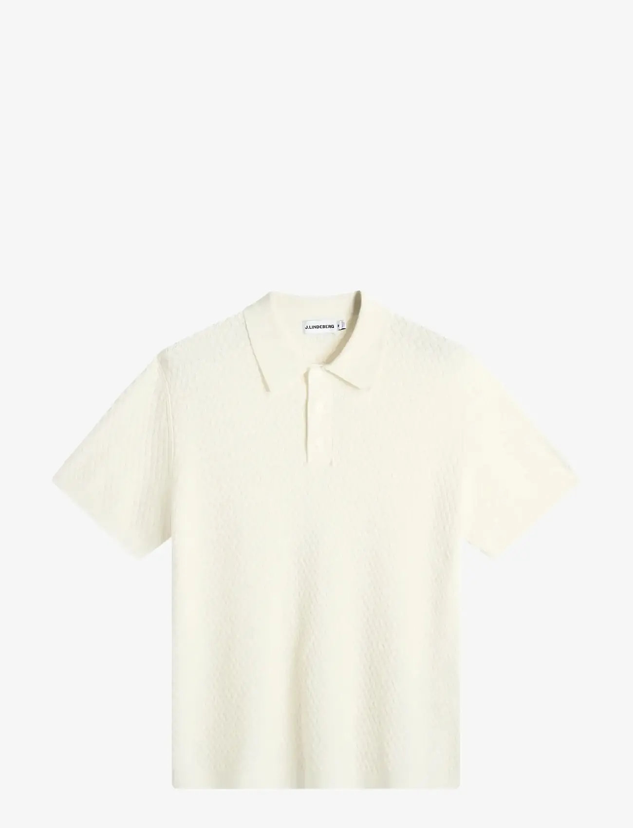 J. Lindeberg - Jacques Structure Knit Polo - polostrik - tofu - 1
