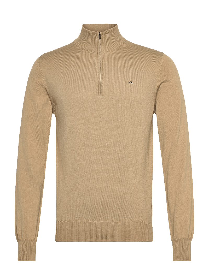 J. Lindeberg - M Cotton Quarter Zip - half zip-tröjor - batique khaki - 0