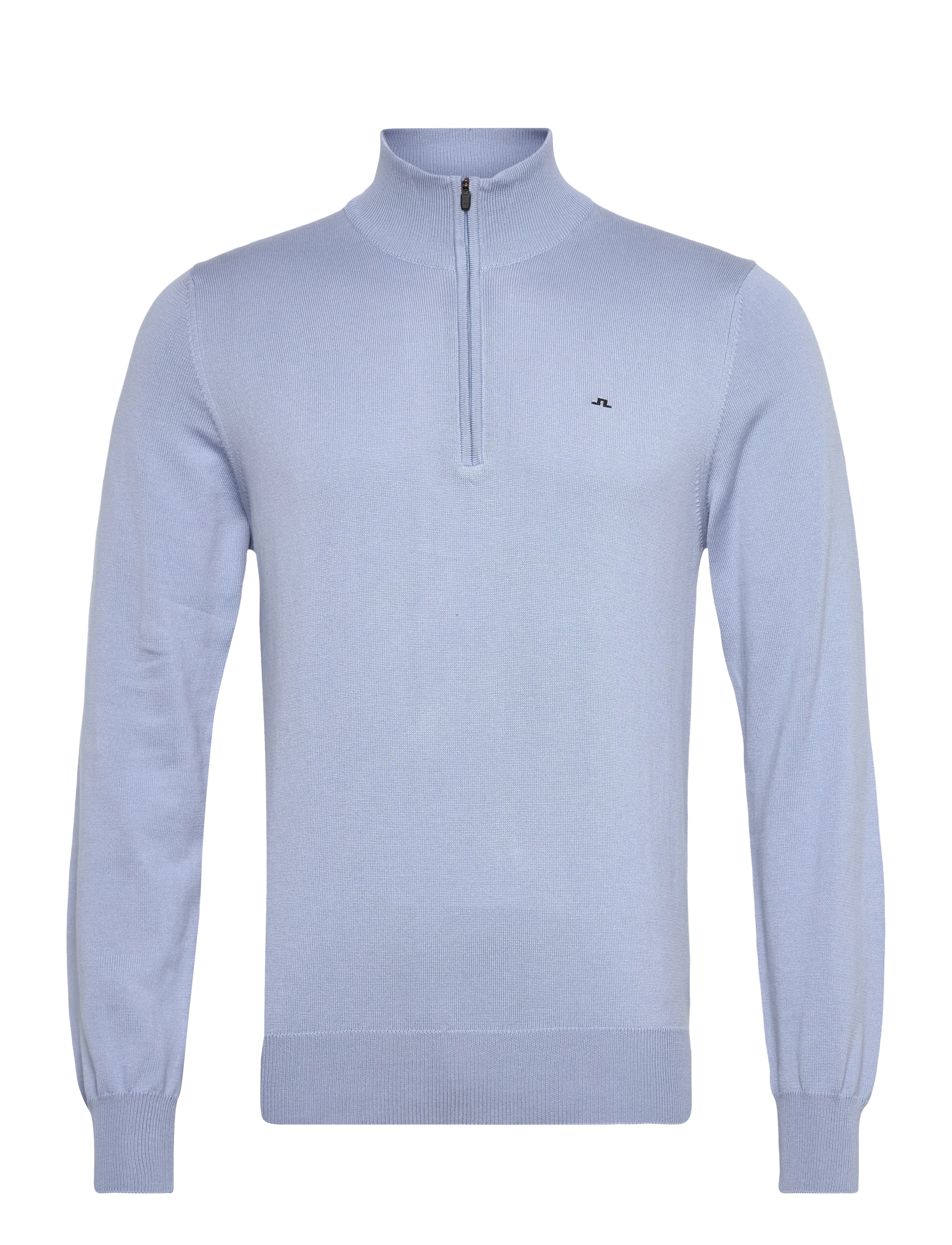 J. Lindeberg M Cotton Quarter Zip - Tøj - RAIN WASHED / blue