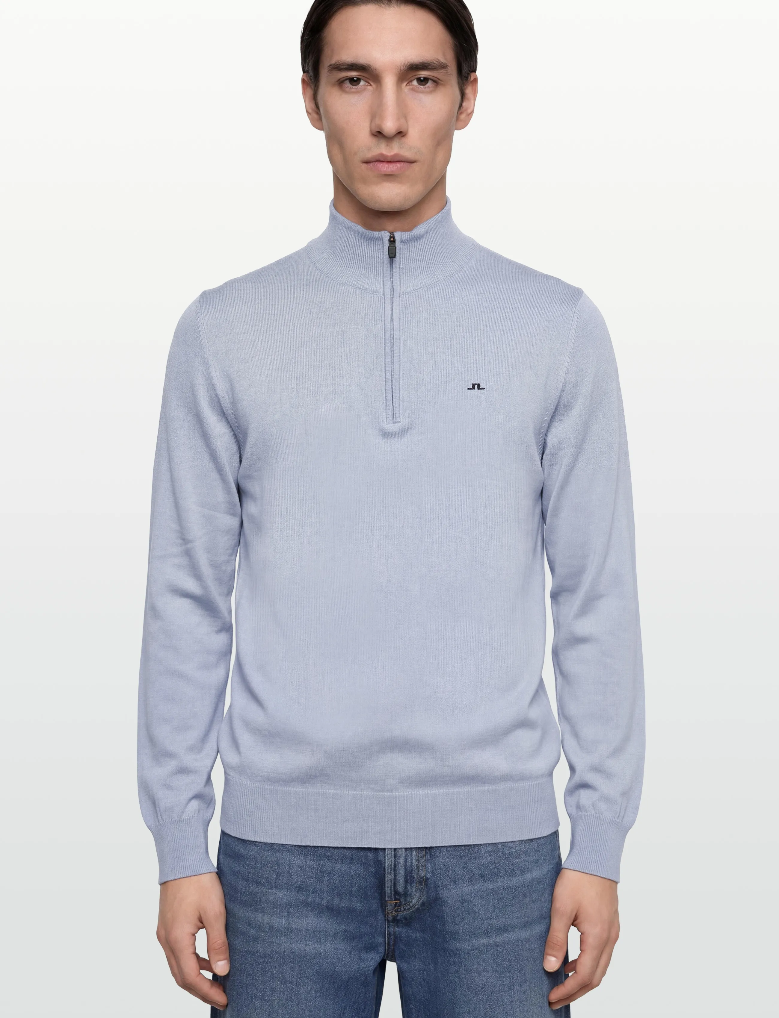 J. Lindeberg - M Cotton Quarter Zip - pullover mit halbem reißverschluss - rain washed - 3