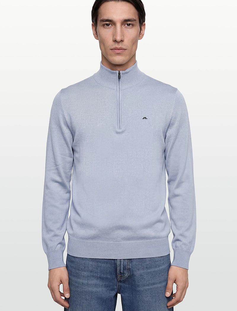 J. Lindeberg - M Cotton Quarter Zip - pullover mit halbem reißverschluss - rain washed - 3