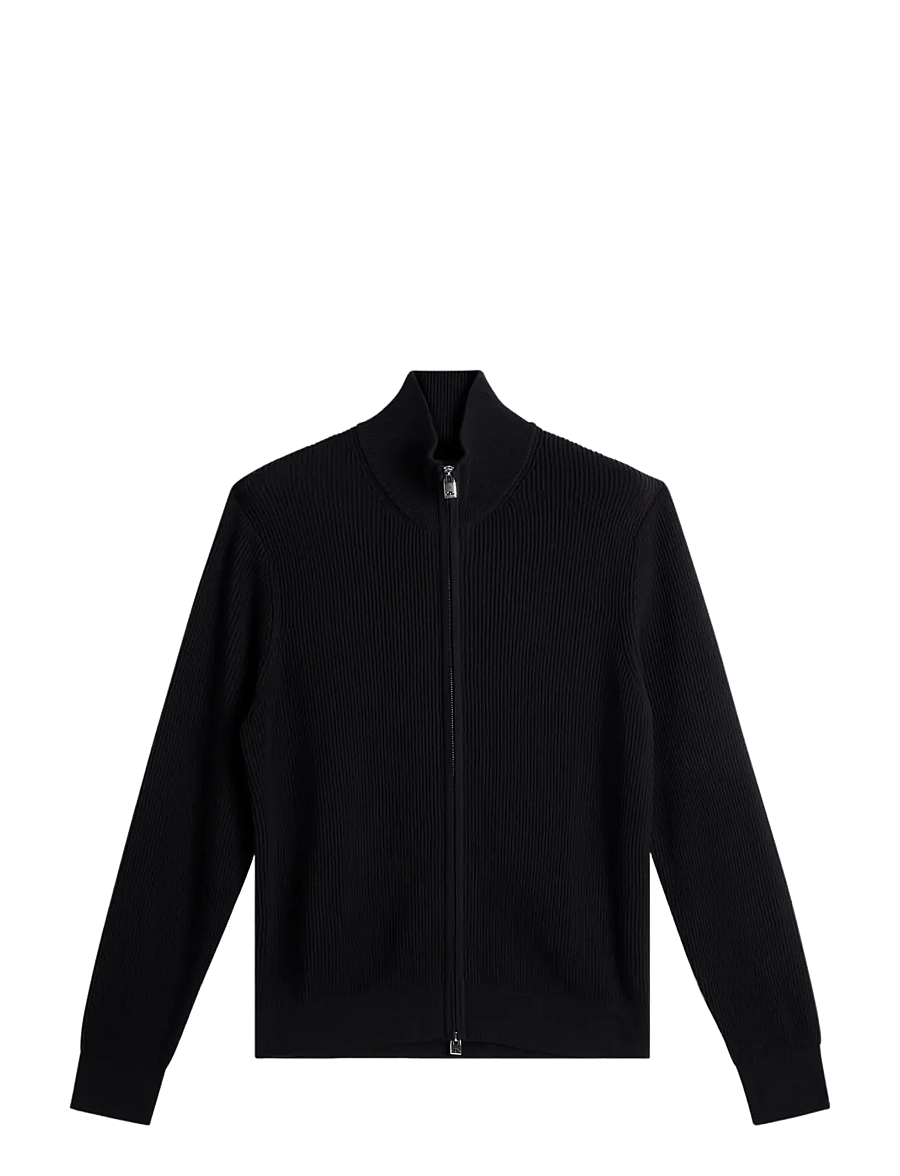 J. Lindeberg - Alexis Full Zip Cardigan - full zip tröjor - black - 1