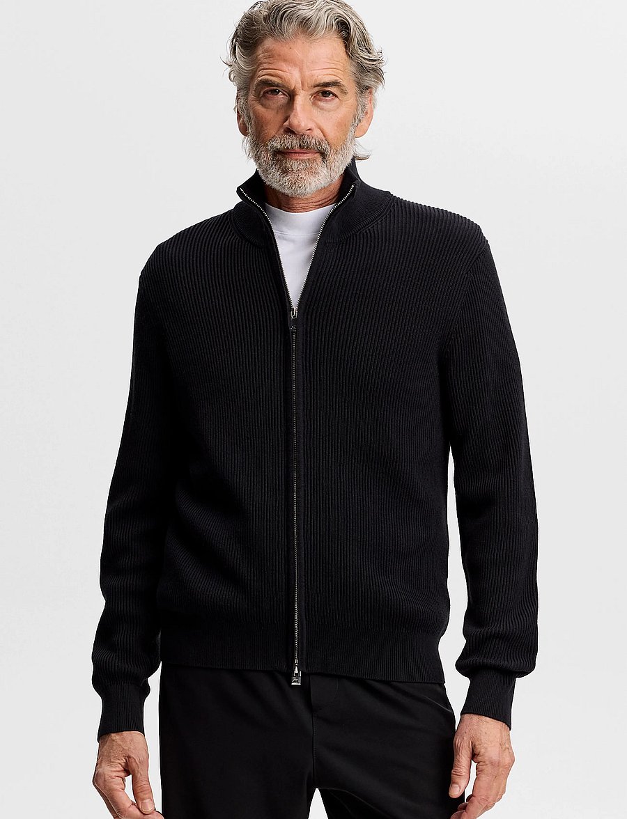 J. Lindeberg - Alexis Full Zip Cardigan - full zip tröjor - black - 0