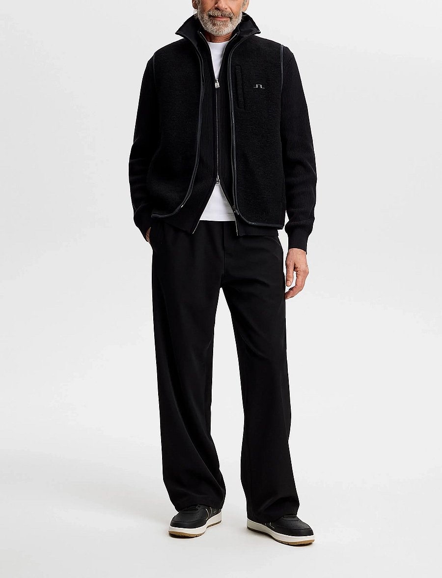 J. Lindeberg - Alexis Full Zip Cardigan - full zip tröjor - black - 3