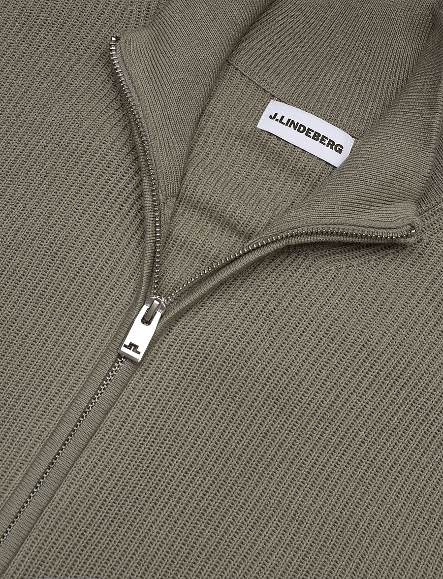 J. Lindeberg - Alexis Full Zip Cardigan - full zip jumpers - brindle - 5
