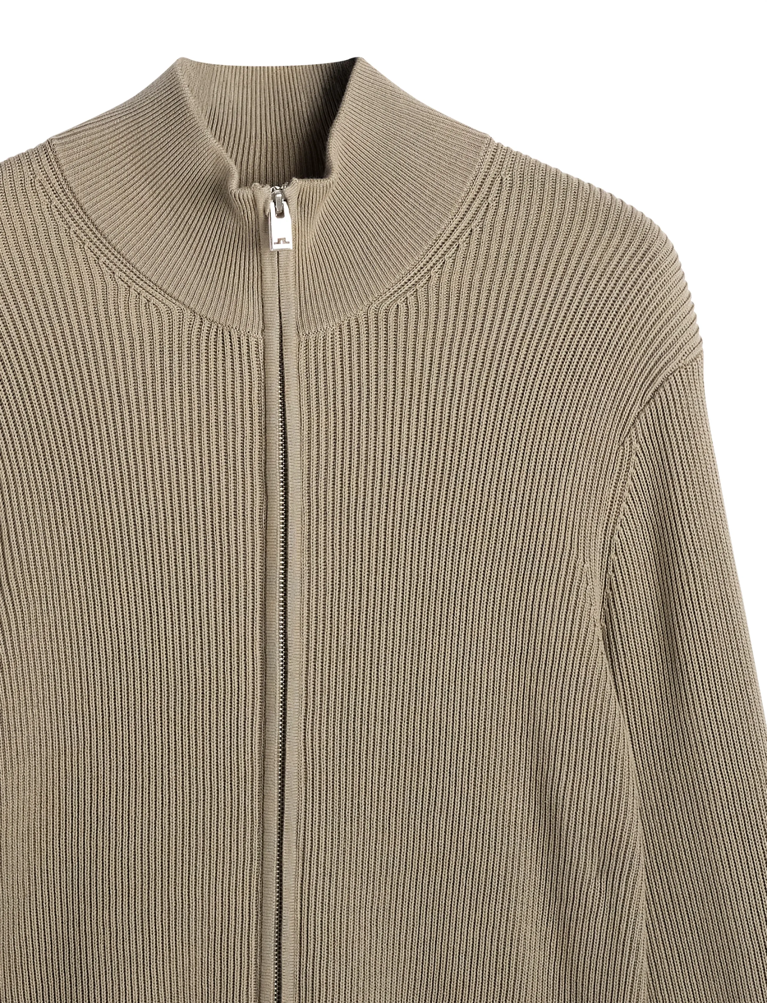 J. Lindeberg - Alexis Full Zip Cardigan - pullover mit durchgehendem reißverschluss - brindle - 1
