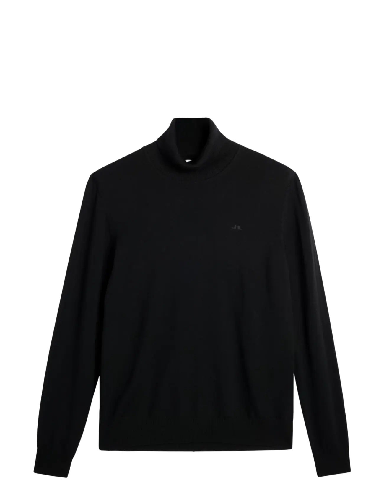 J. Lindeberg Kaden Merino Turtle Neck - Stickat - BLACK / black